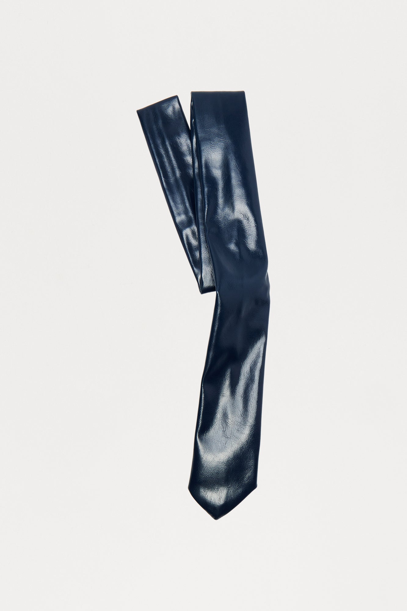 Sleek Style Faux Leather Tie