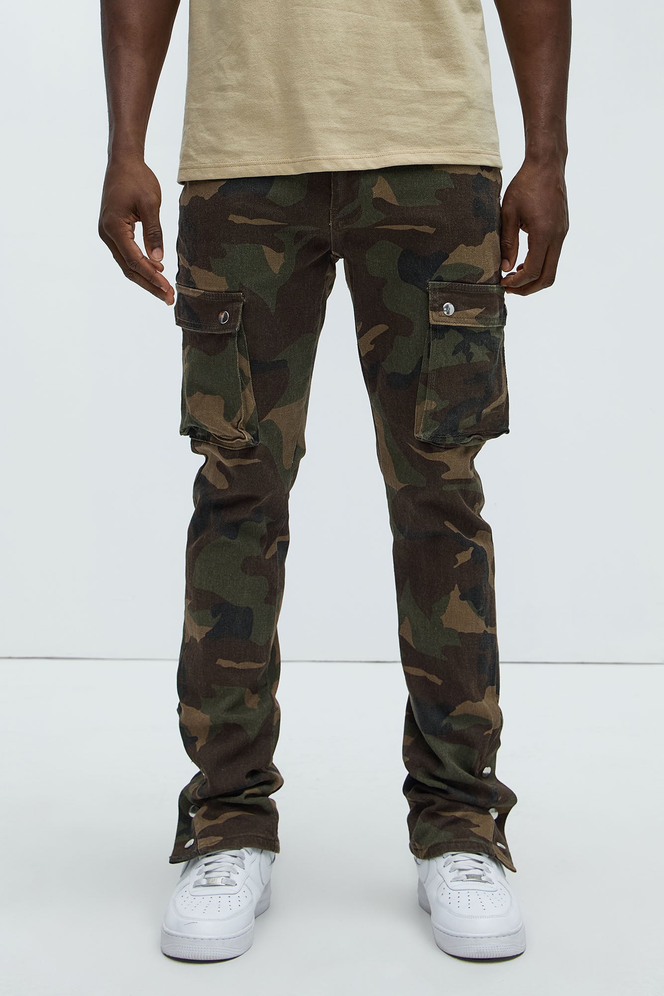 Out These Streets Cargo Stacked Skinny Pants