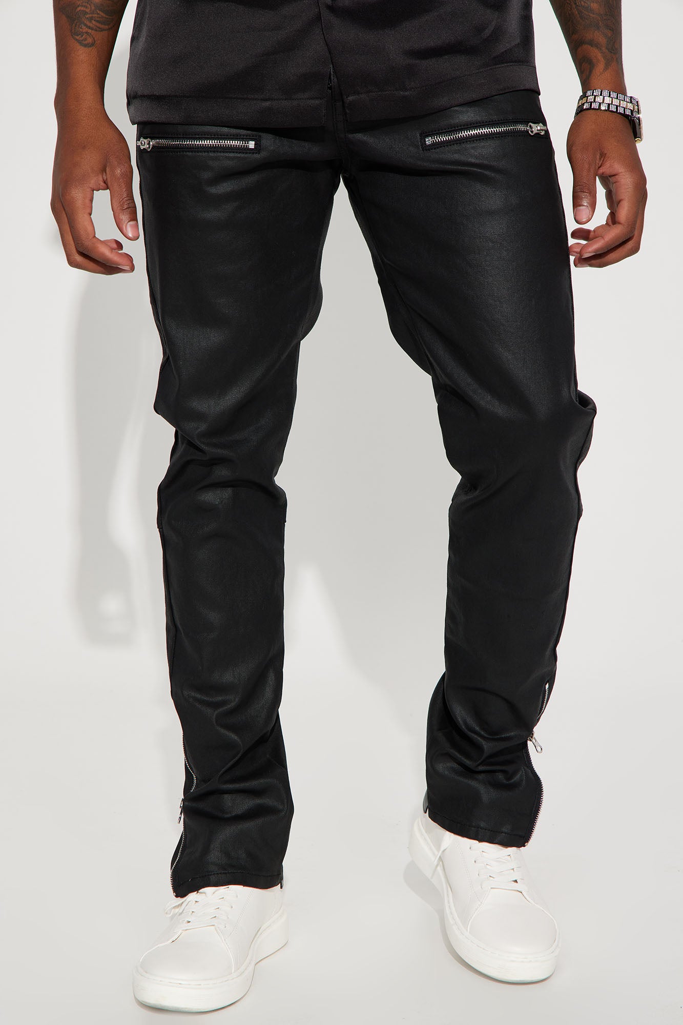 Keeping It Cool Waxed Skinny Pants
