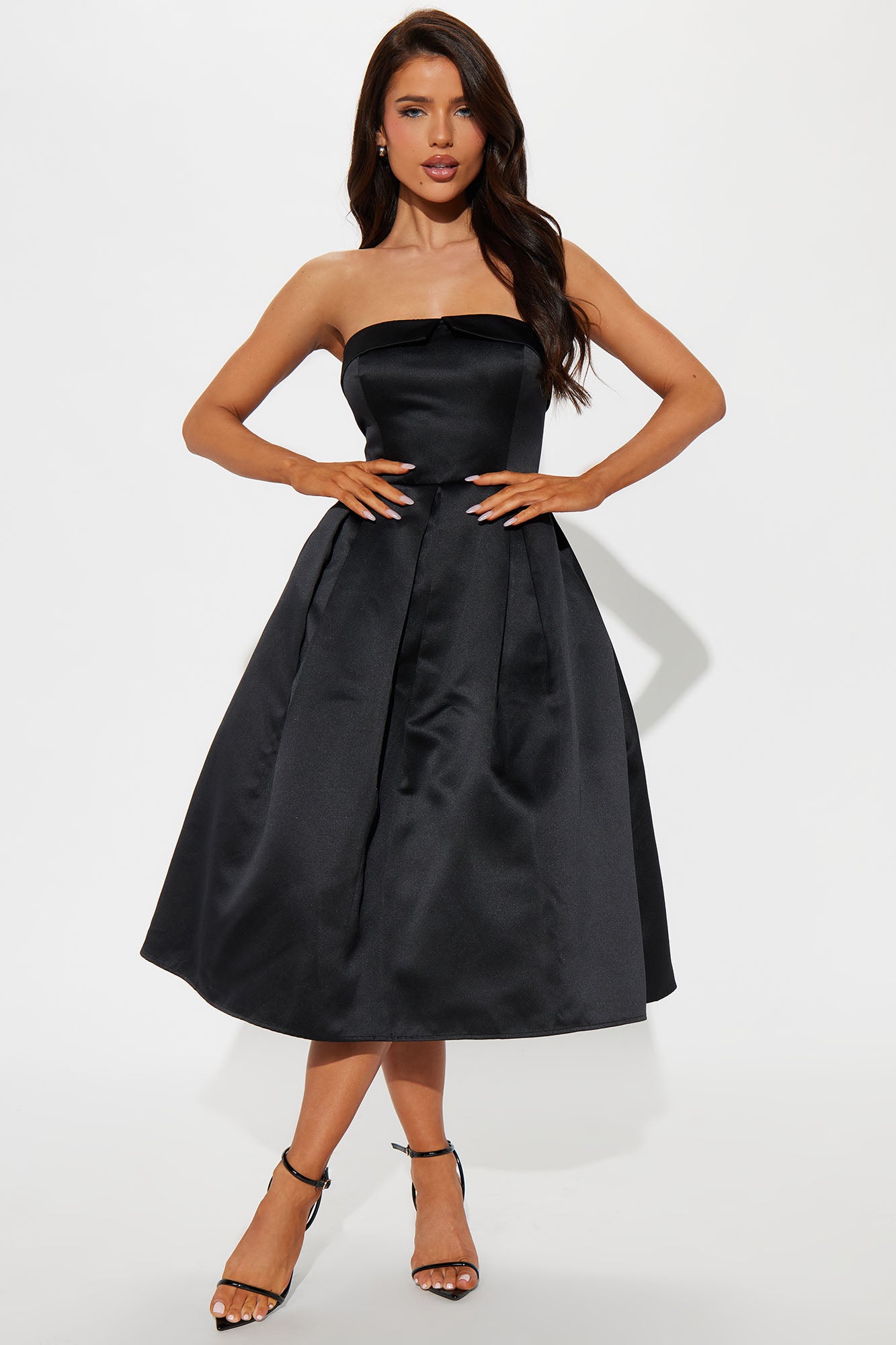 Kind Heart Satin Midi Dress