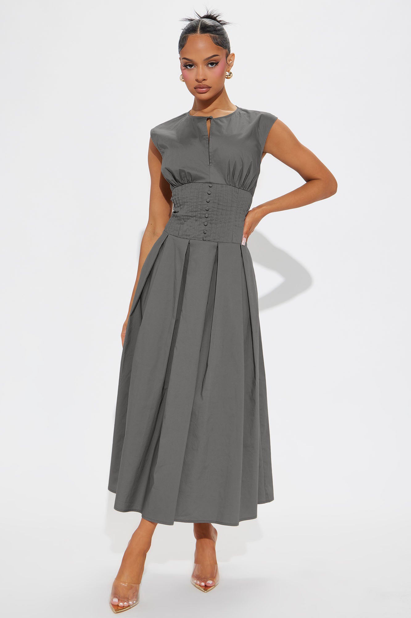 Yesenia Poplin Midi Dress