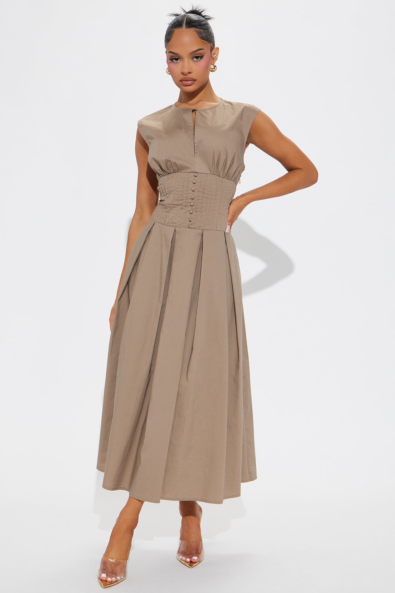 Yesenia Poplin Midi Dress