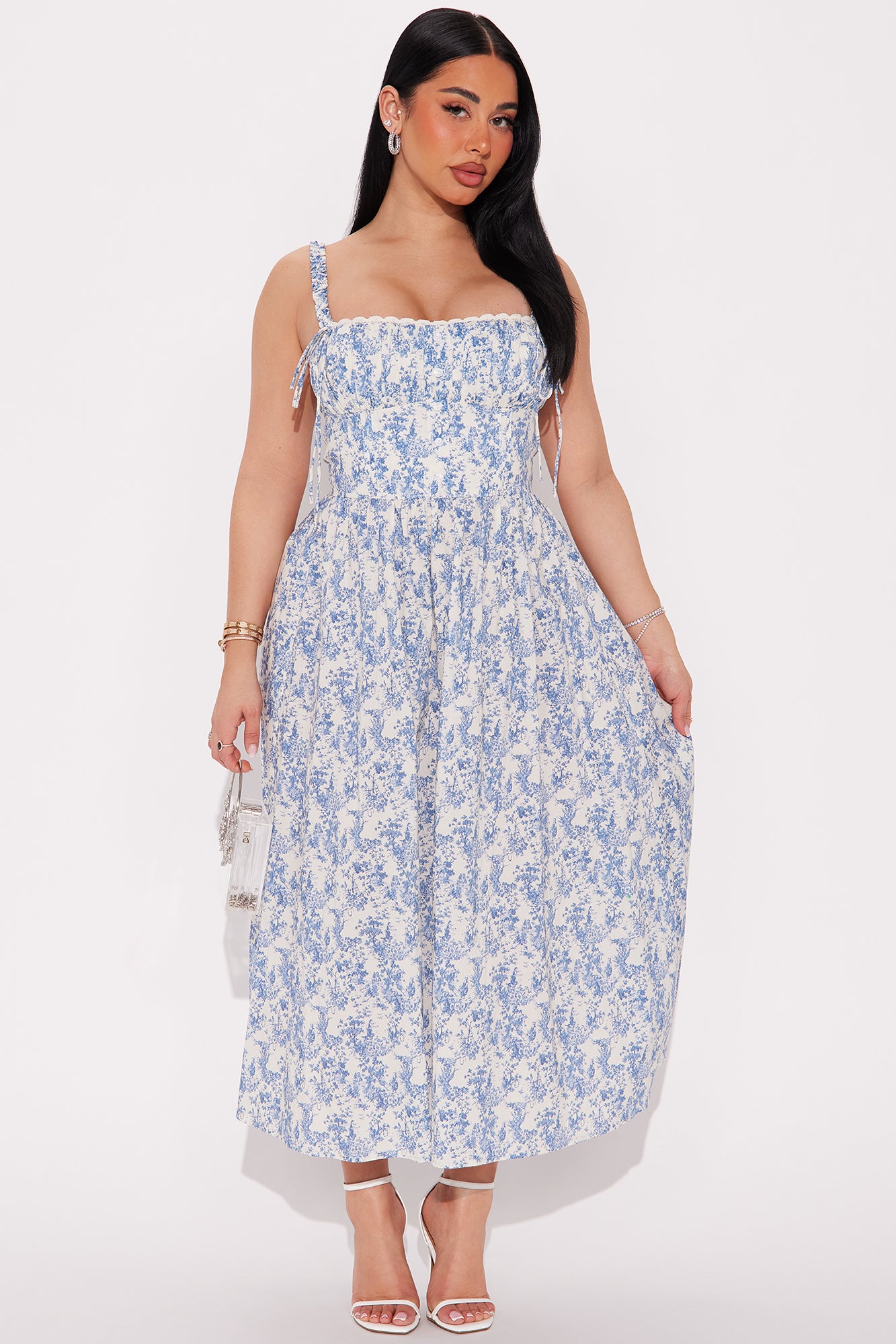 Sandra Floral Midi Dress