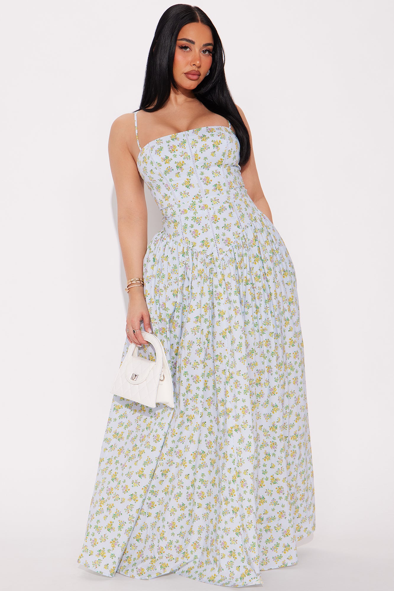 Allison Floral Poplin Maxi Dress
