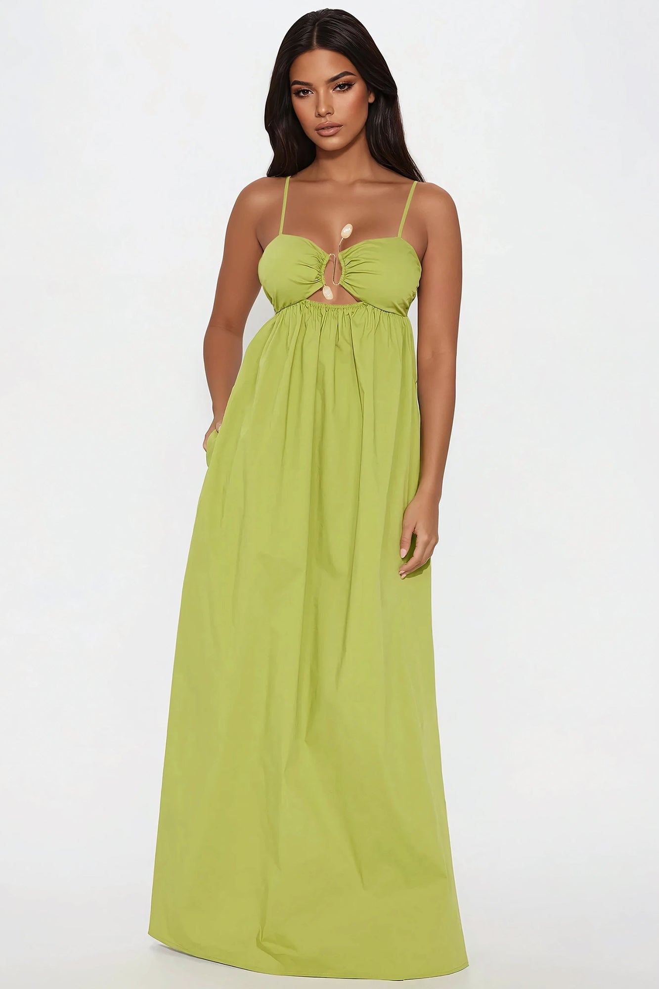 Brenda Poplin Maxi Dress