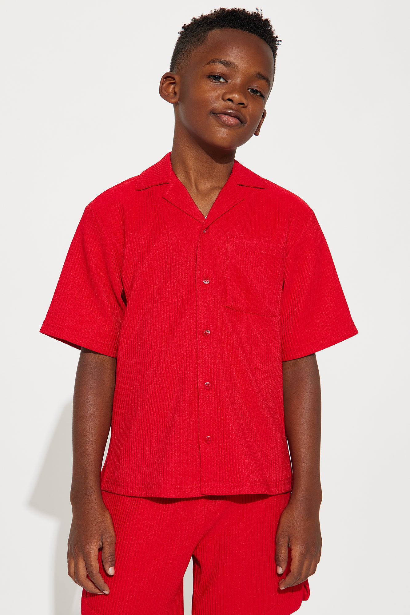 Mini Show Up Short Sleeve Cuban Shirt