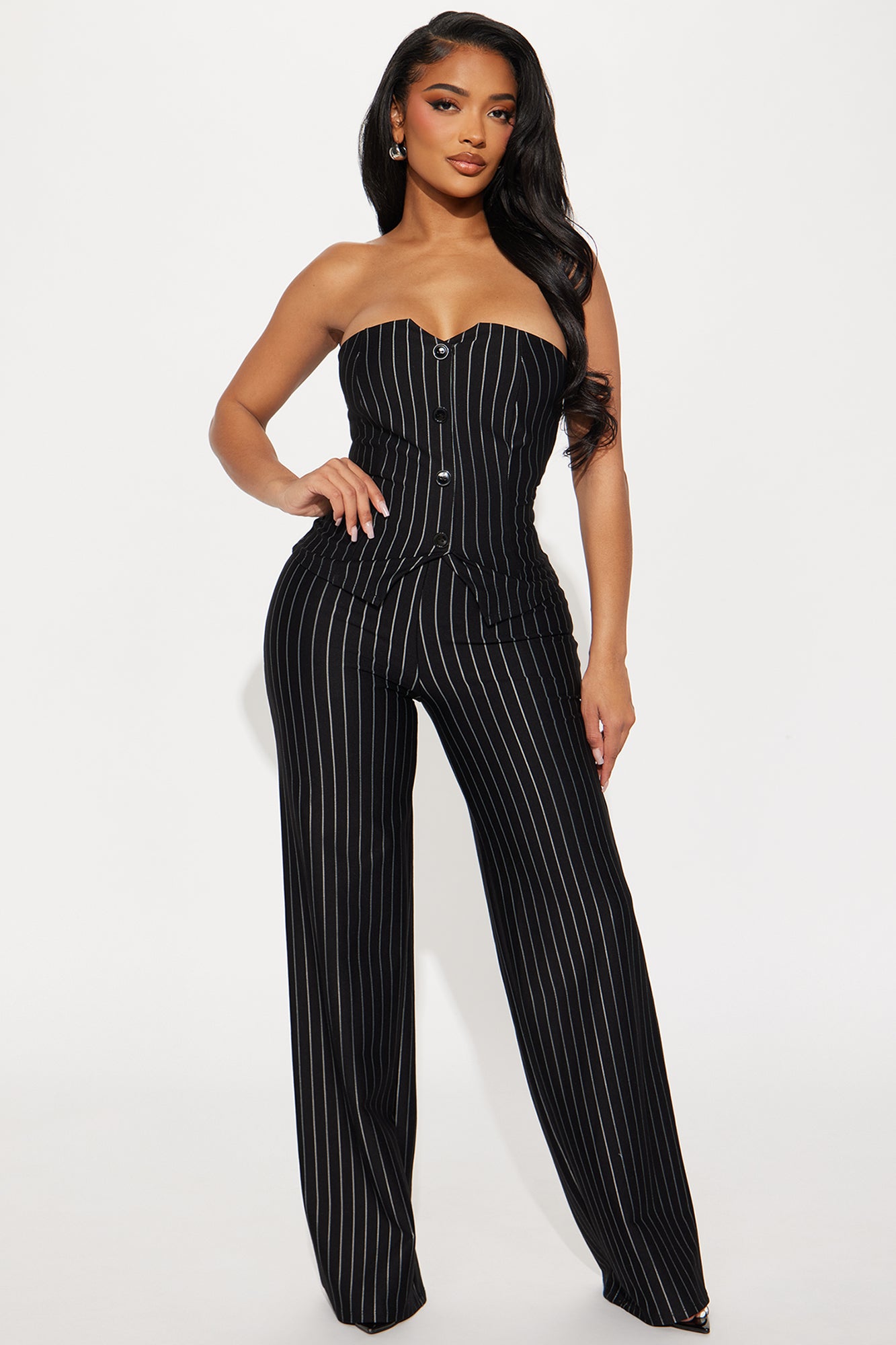 Lexi Pinstripe Vest Pant Set