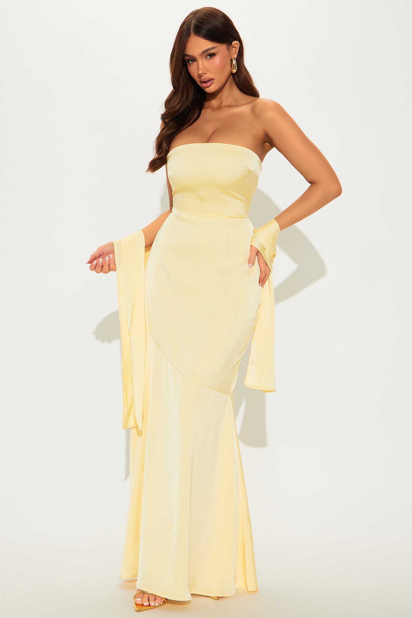 Monica Satin Maxi Dress