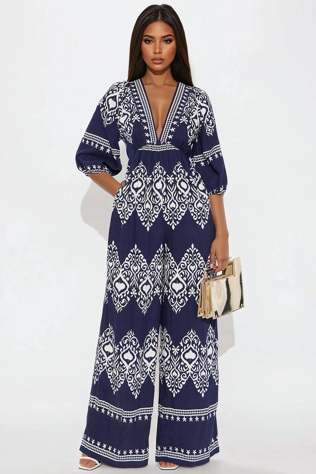 Daphne Deep V Jumpsuit