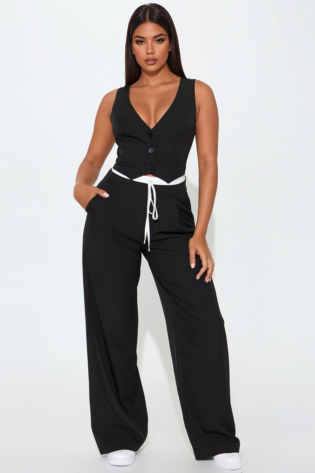 Not Your Boss Vest Pant Set