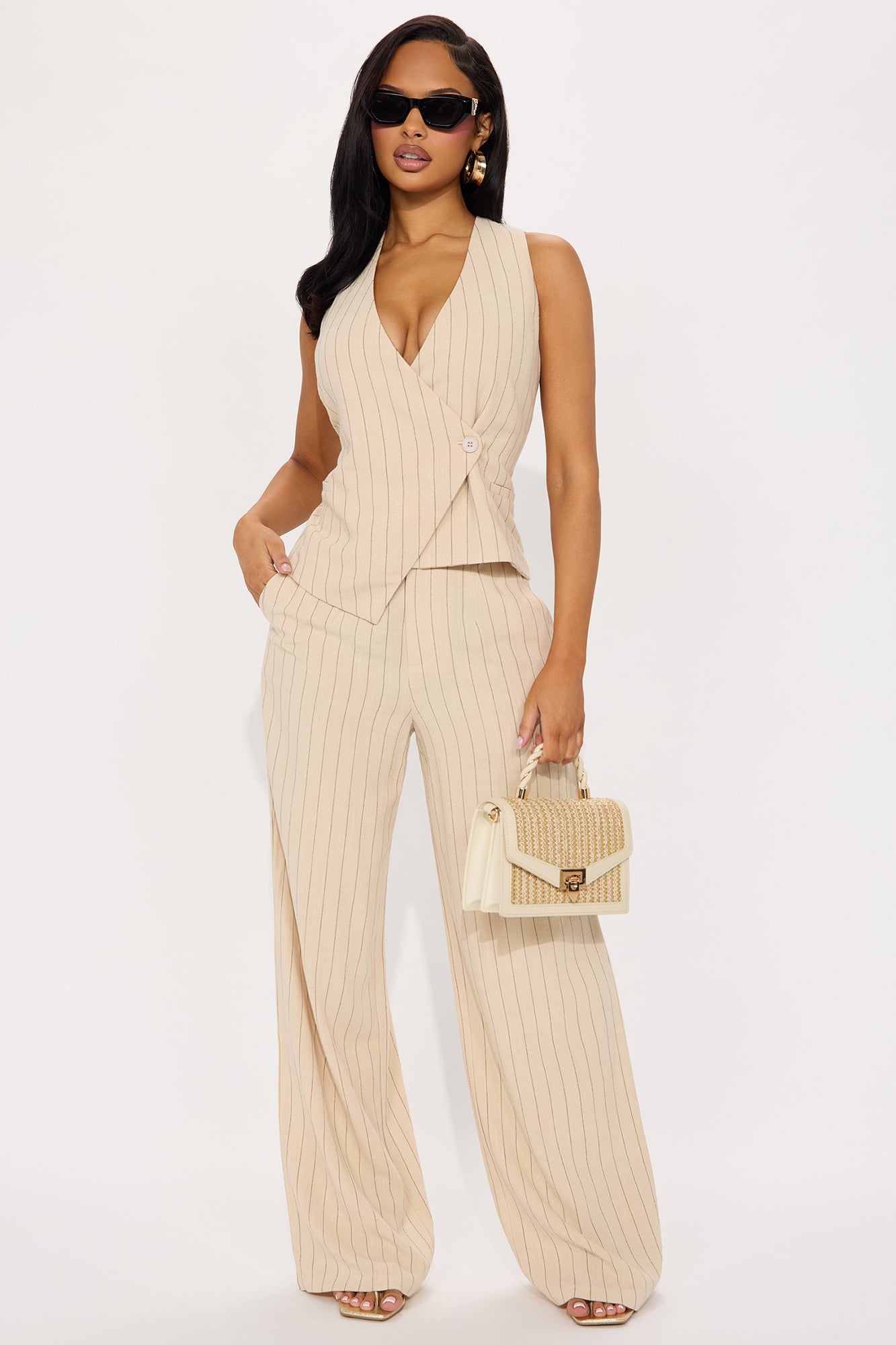 Kai Linen Vest Pant Set