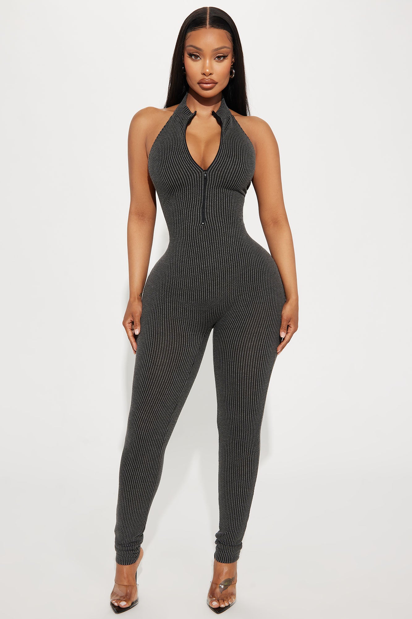 Your Latest Update Ribbed Jumpsuit