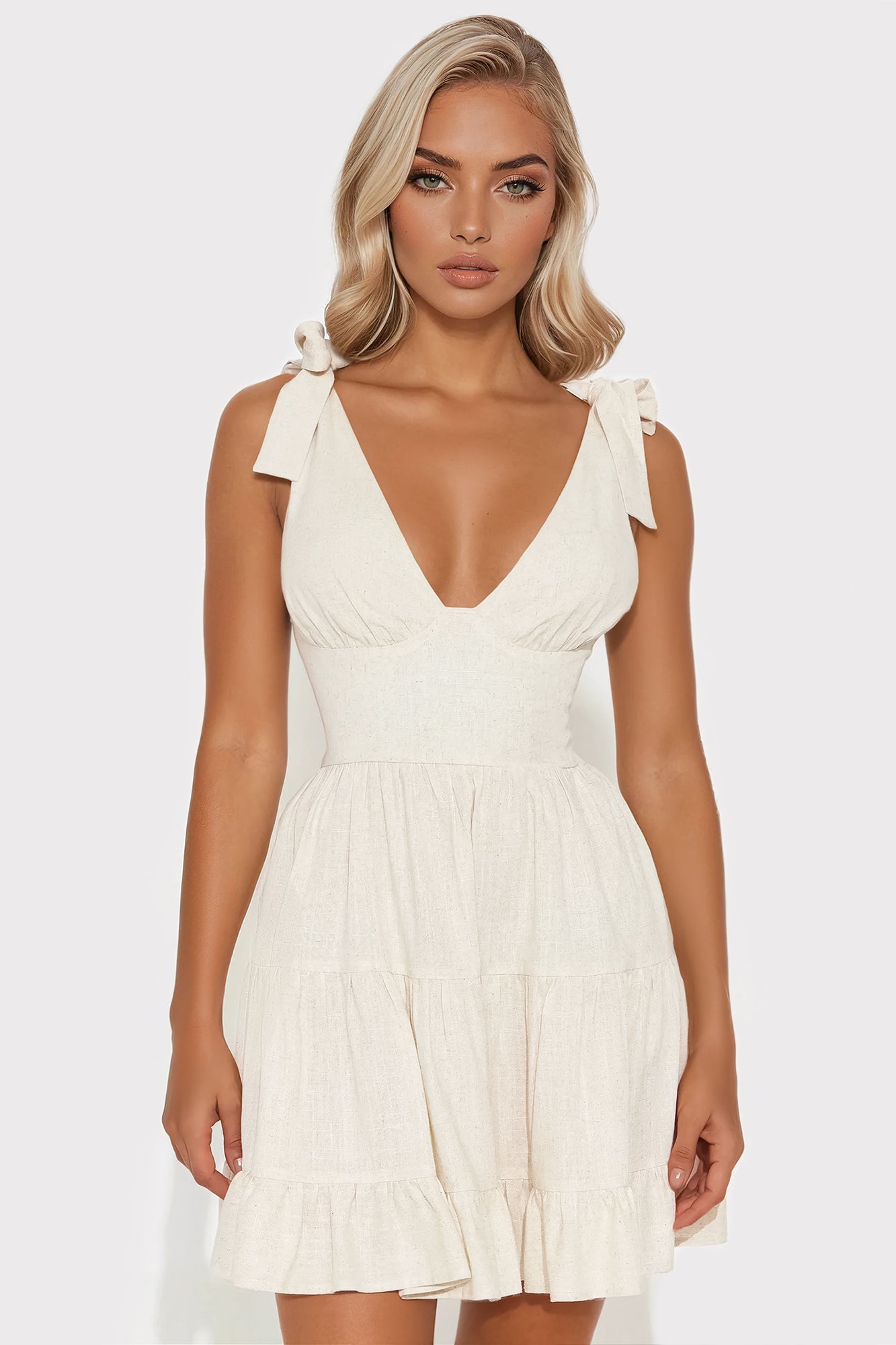 Saige Linen Mini Dress
