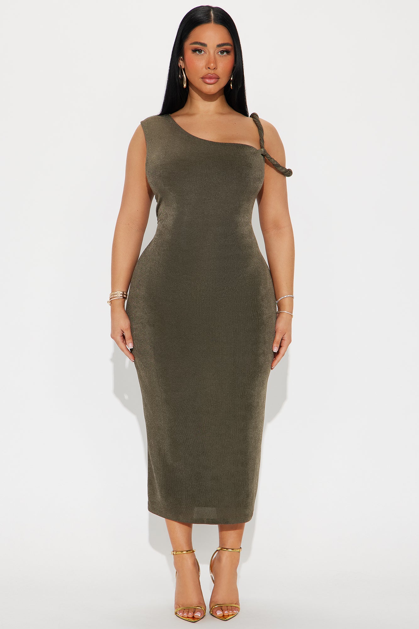 Slinky Nadia Double Lined Midi Dress