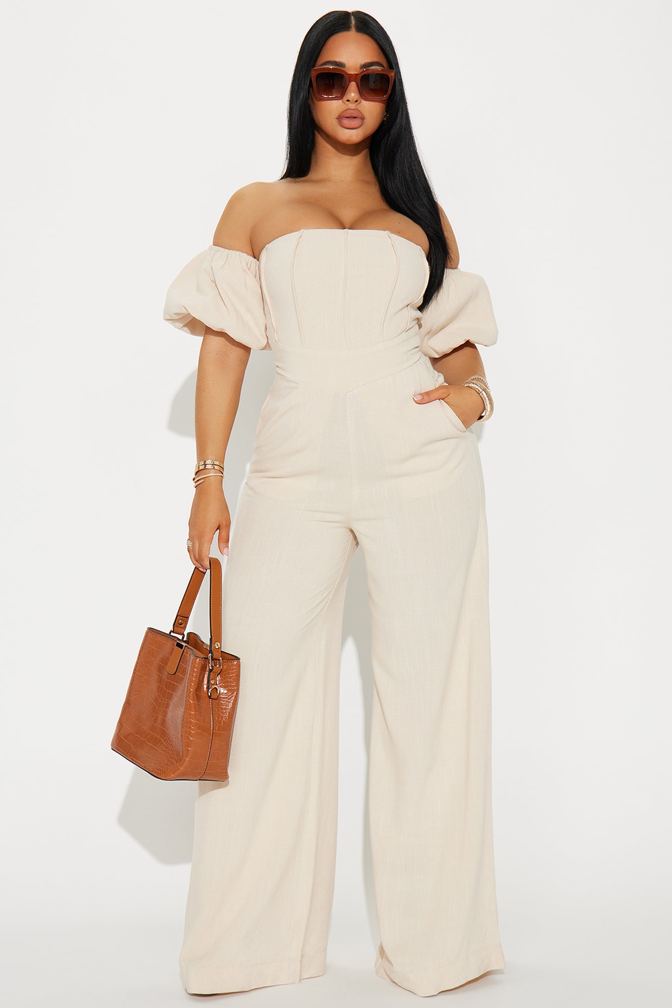 Out And About Linen Jumpsuit