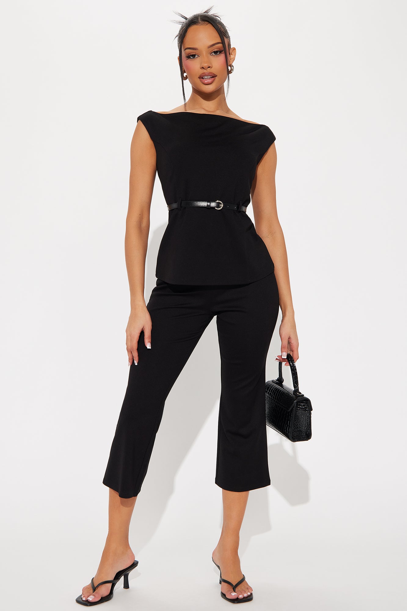 She Means Business Capri Pant Set