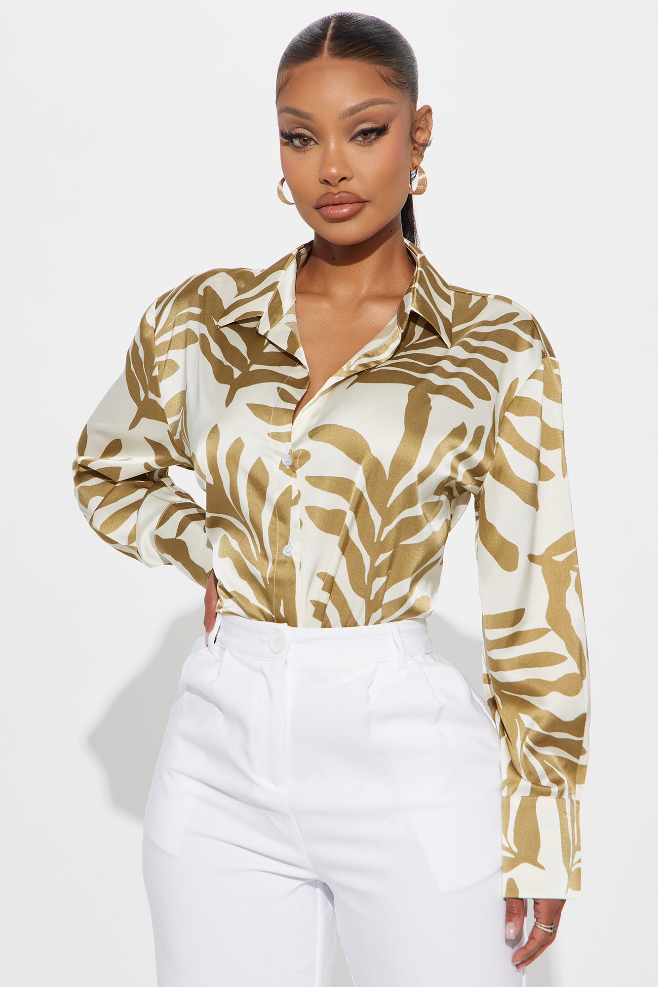Great Impressions Printed Satin Shirt