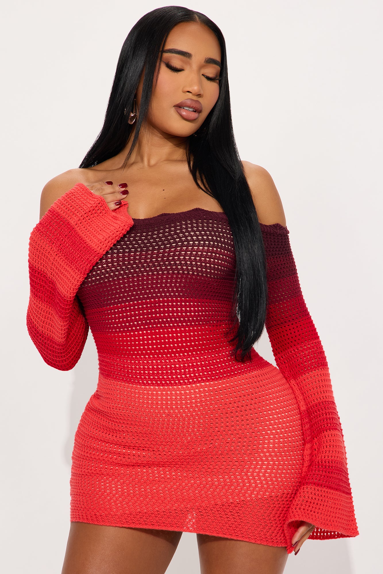 Lilah Crochet Mini Dress