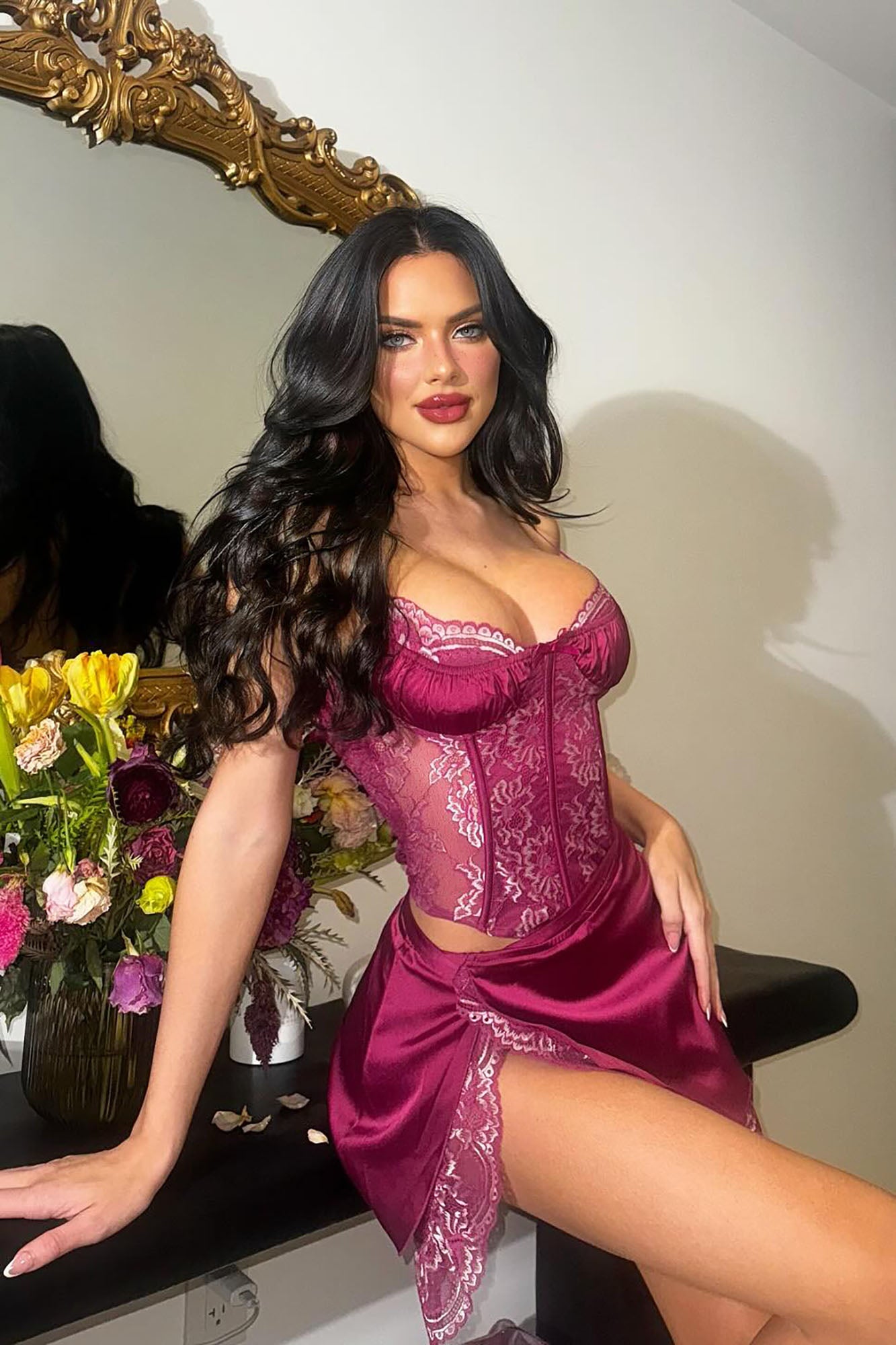 Scarlett Lace Corset Mini Dress
