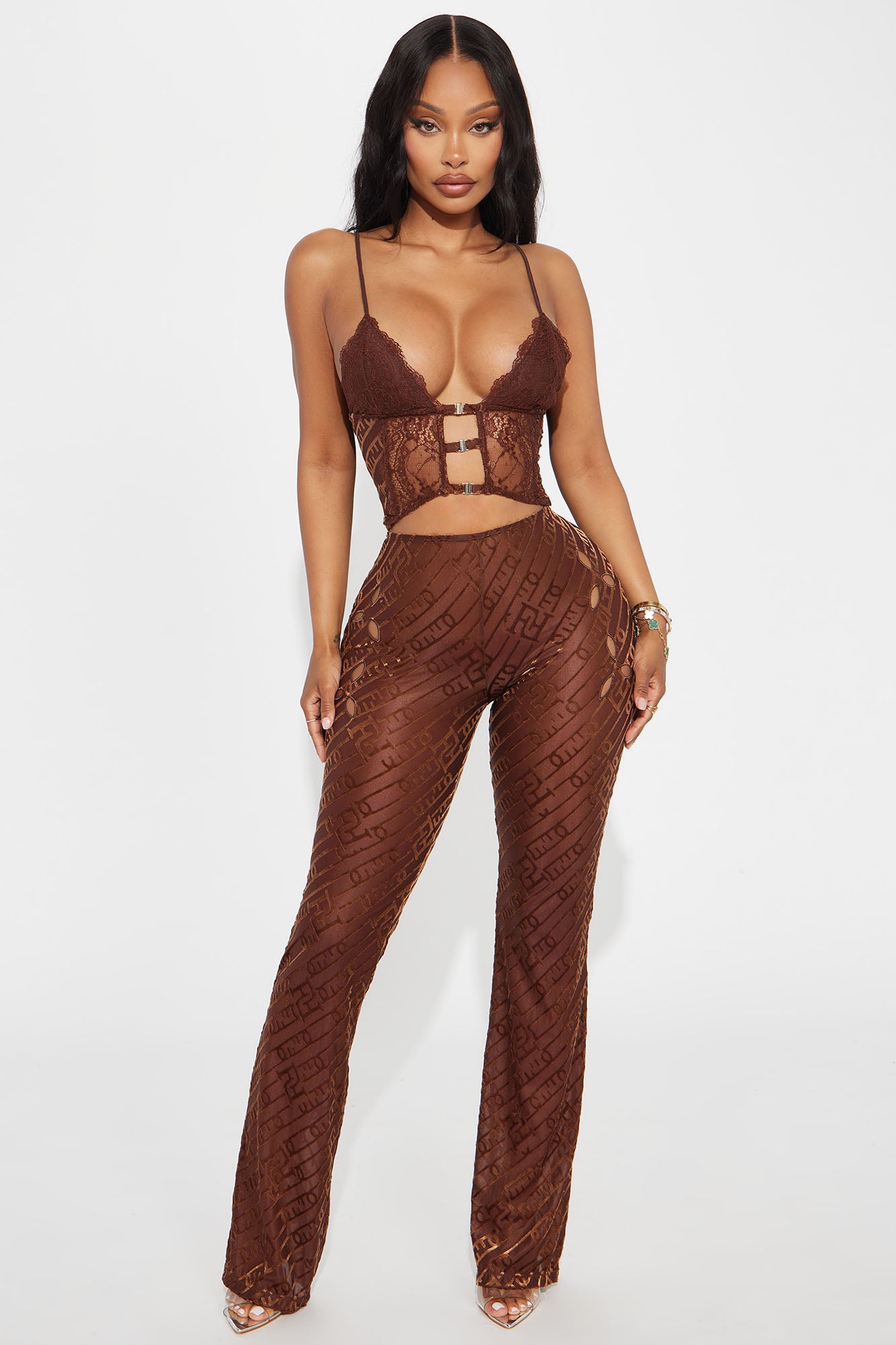 Kya Sheer Velvet Pant Set