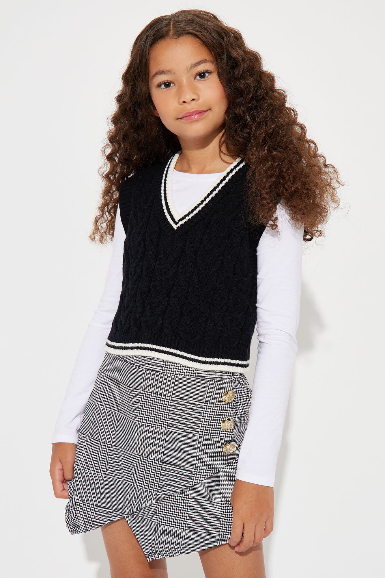Mini Halle Varsity Sweater Vest