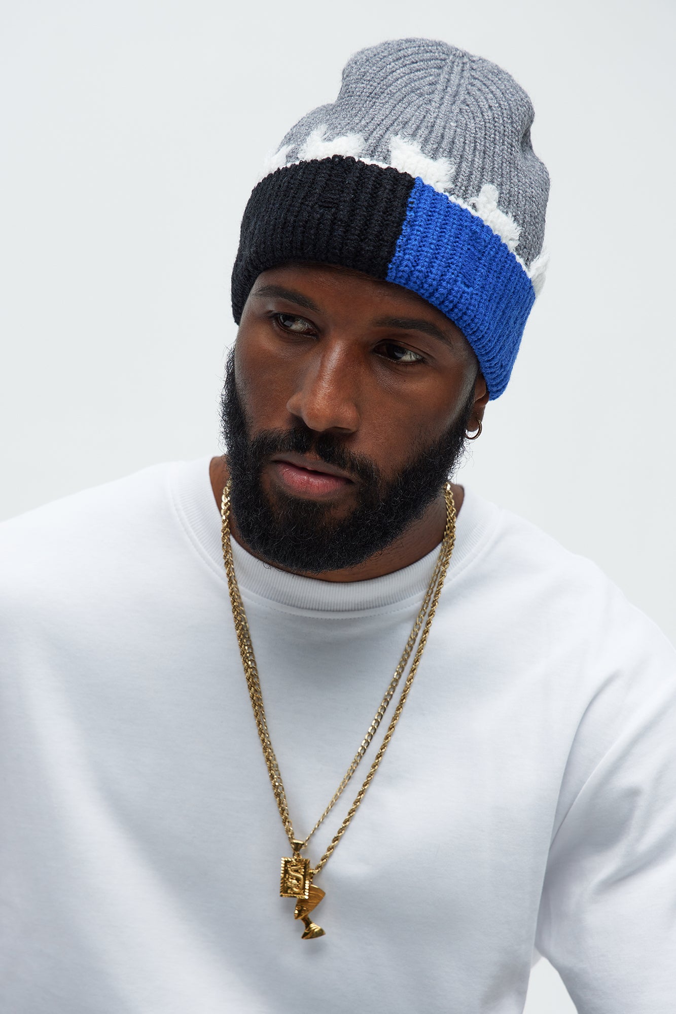 Color Block Ribbed Beanie