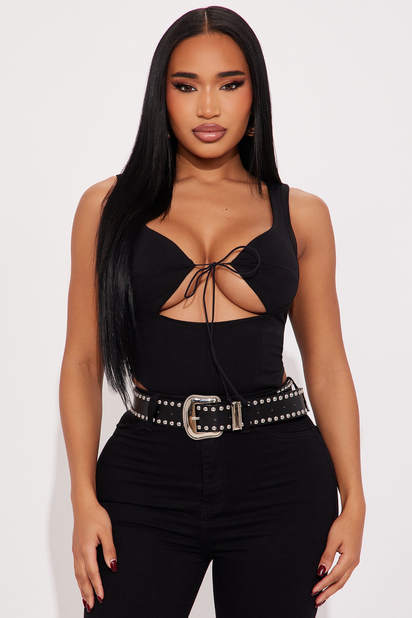 Paris Tie Front Corset Top