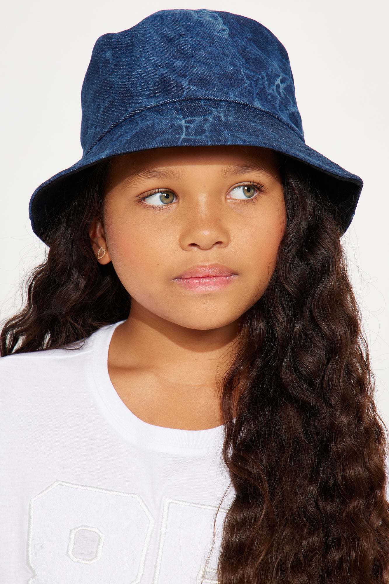 Mini Keep Showing Off Denim Bucket Hat