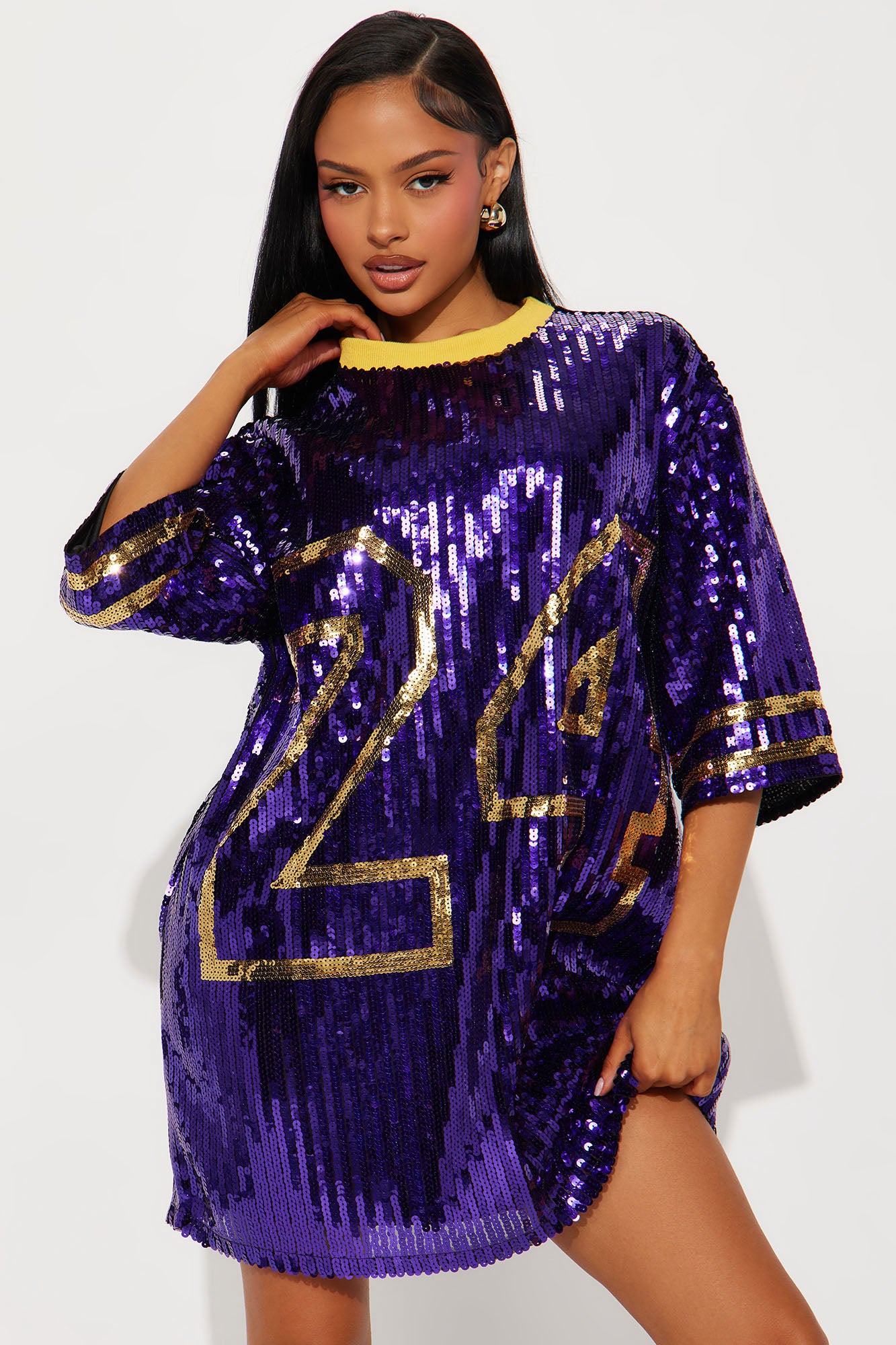 Can't Lose Sequin TShirt Mini Dress