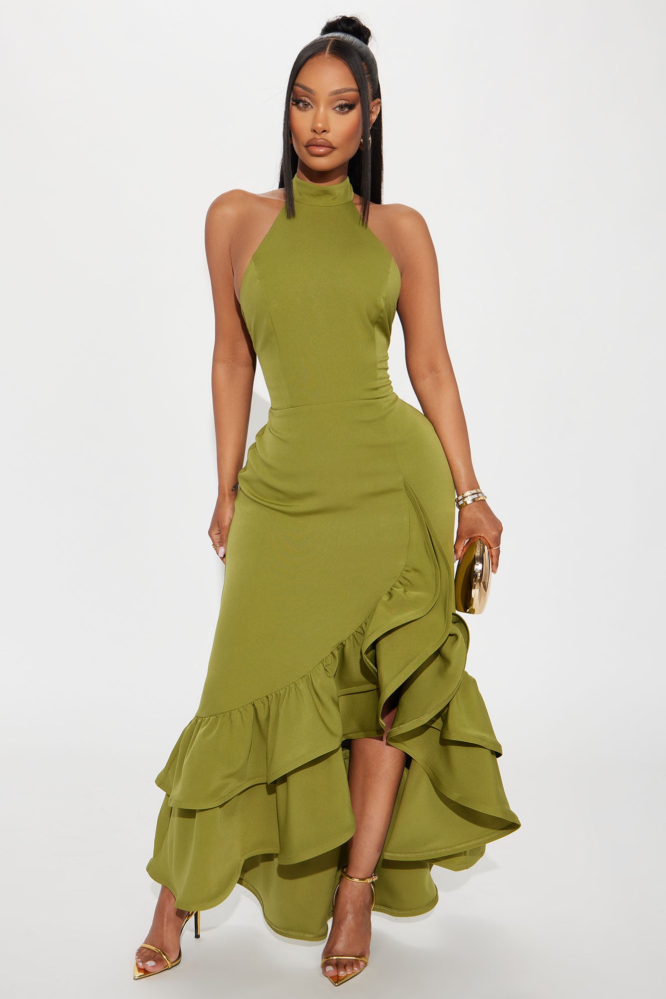 Olivia Ruffle Maxi Dress