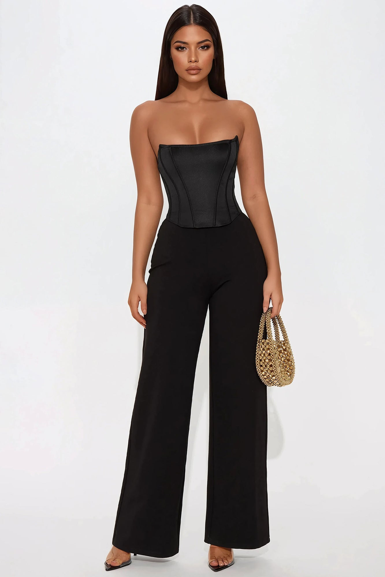 Spoken For Corset Jumpsuit
