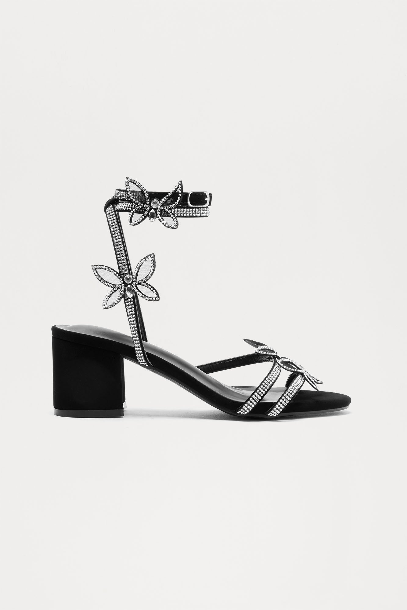 Juni Rhinestone Butterfly Heels