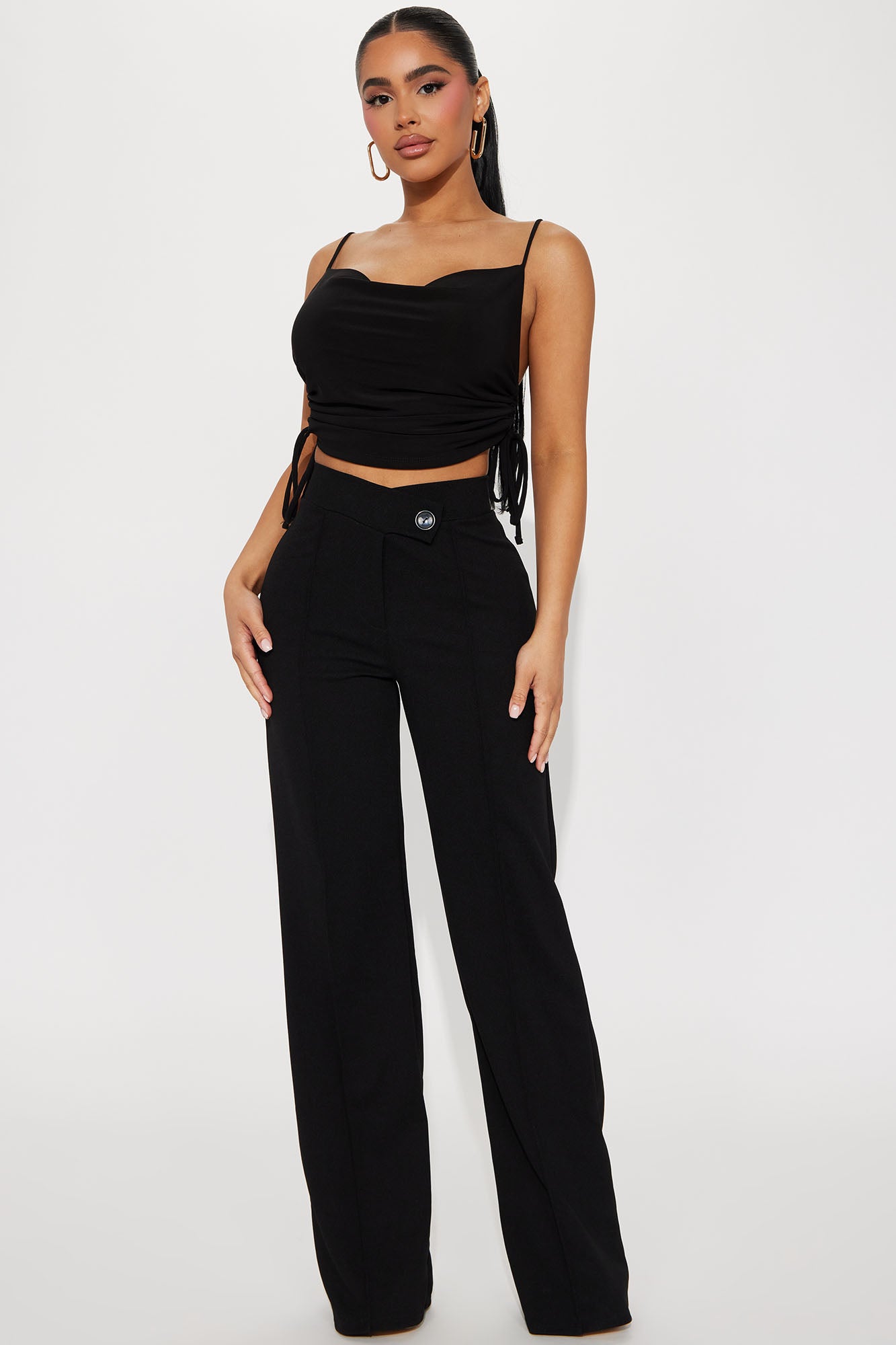 Petite Call It Even Wide Leg Dress Pants