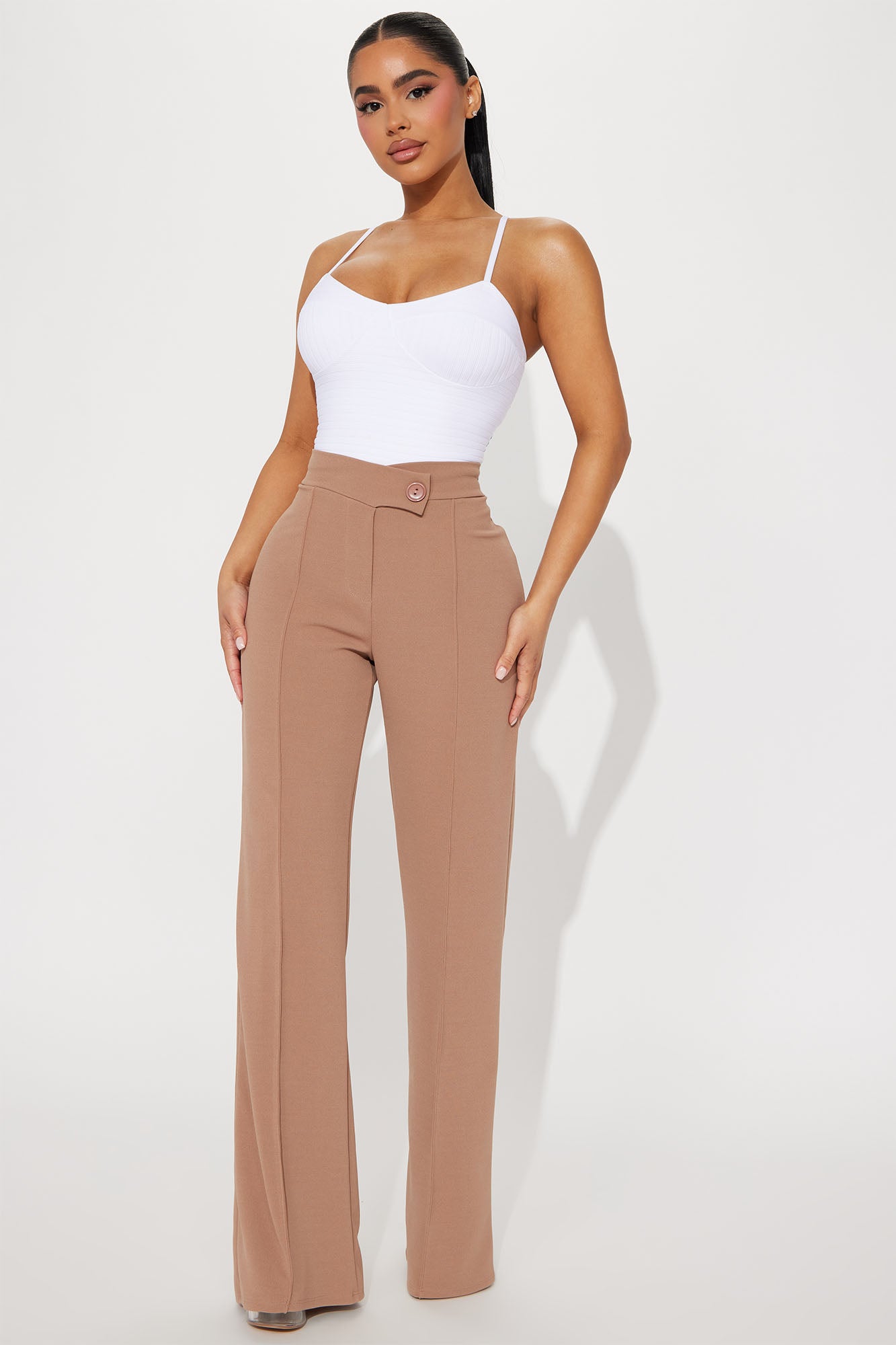 Petite Call It Even Wide Leg Dress Pants