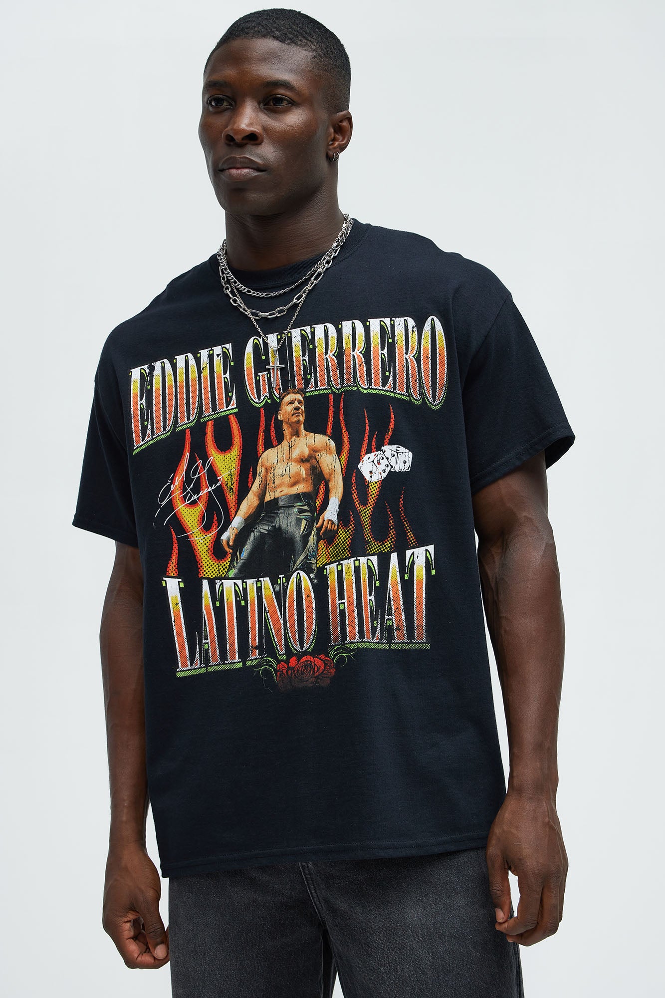 WWE Eddie Guerrero Latino Heat Oversized Short Sleeve Tee