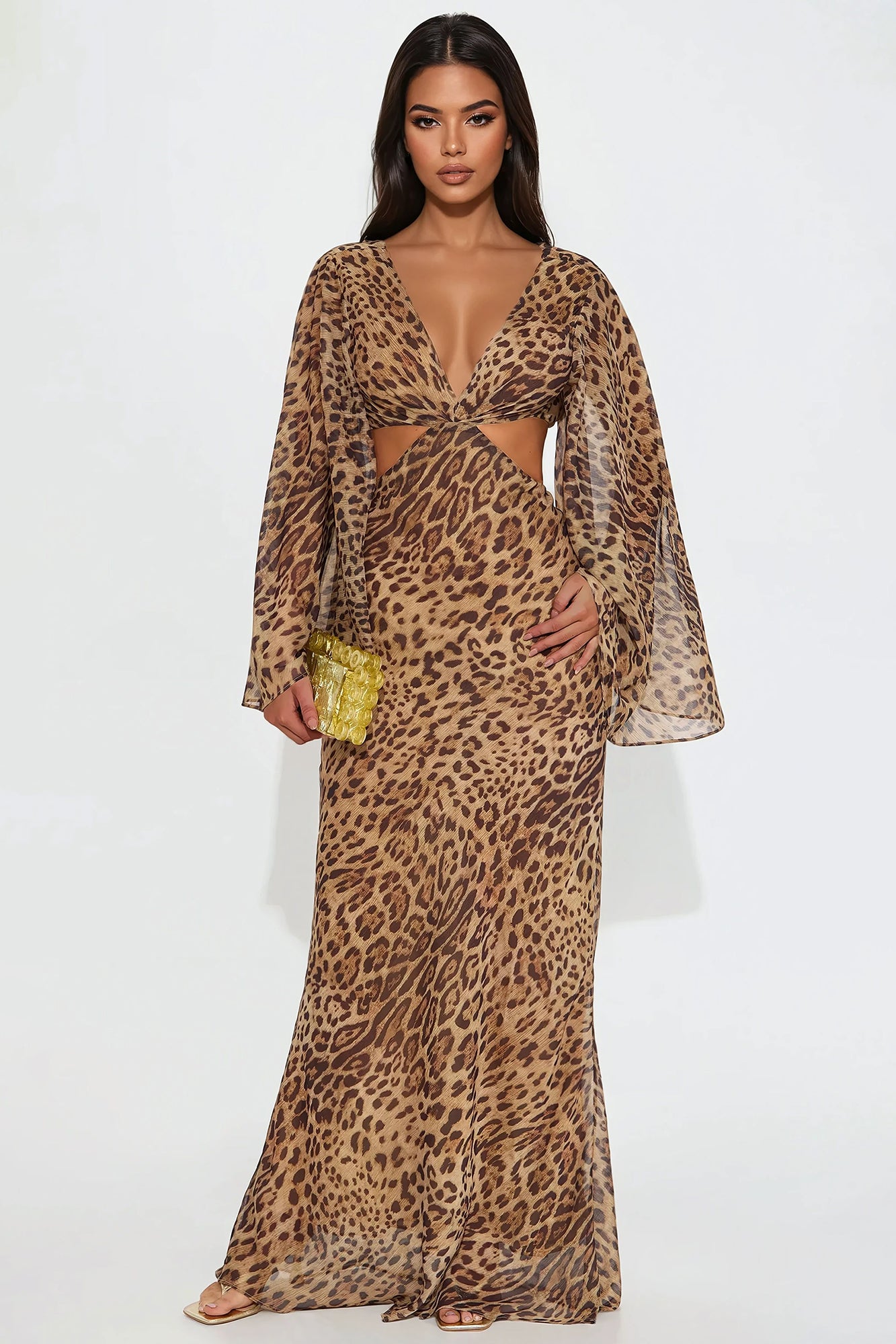 Lavette Leopard Maxi Dress