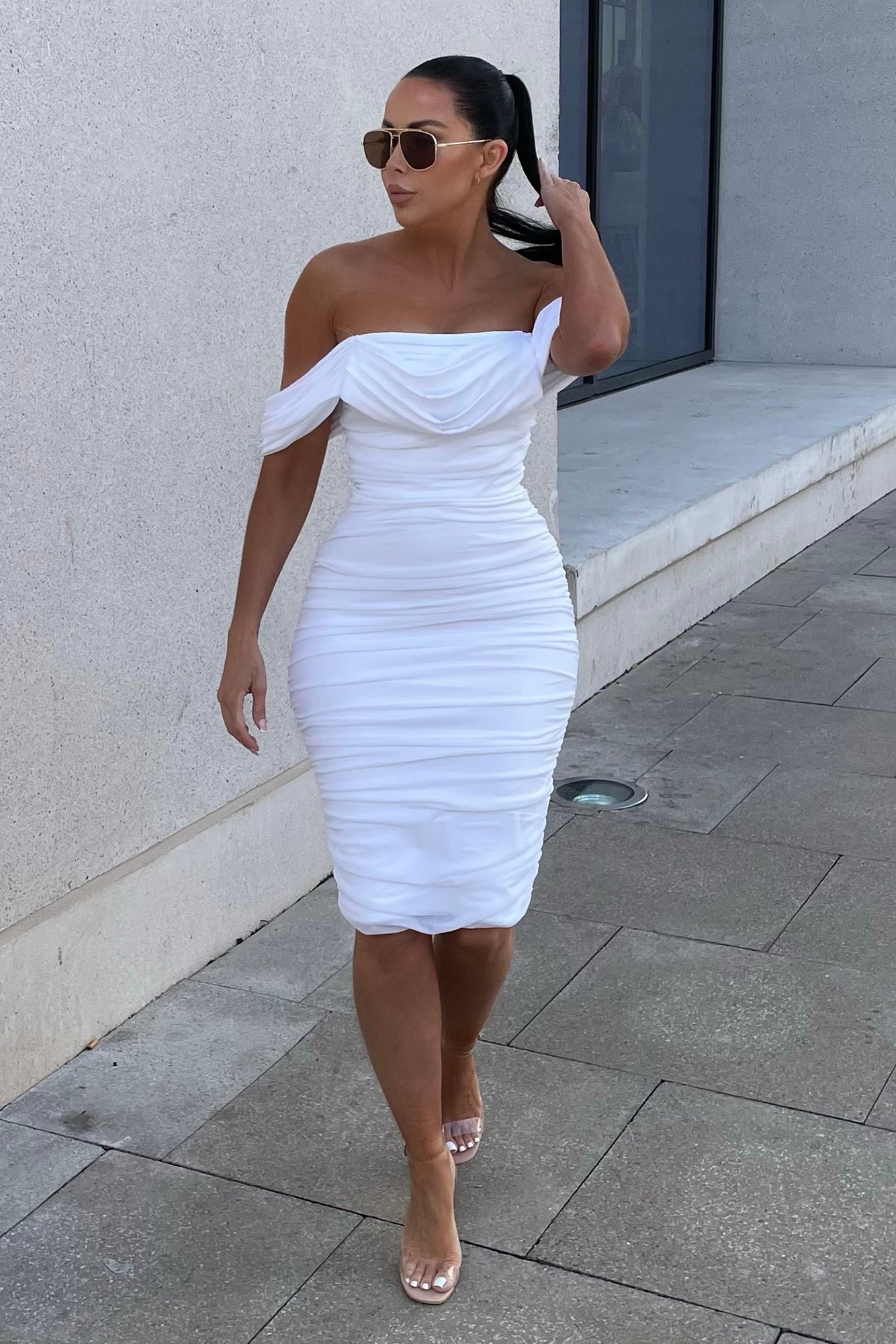 Bad For The Night Bandage Midi Dress