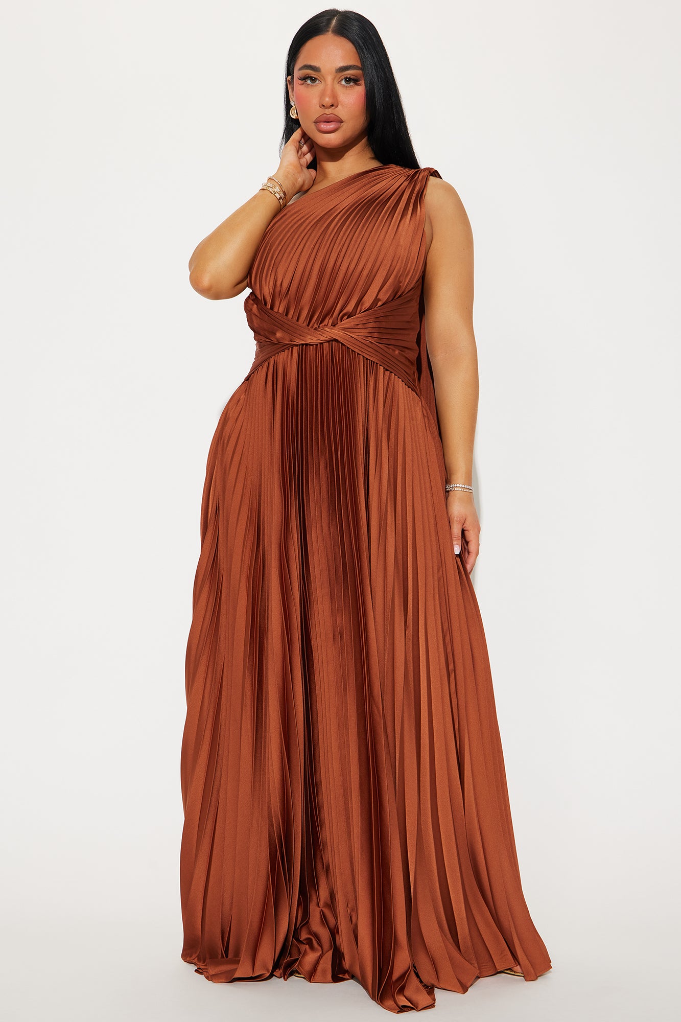 Athena Pleated Maxi Dress