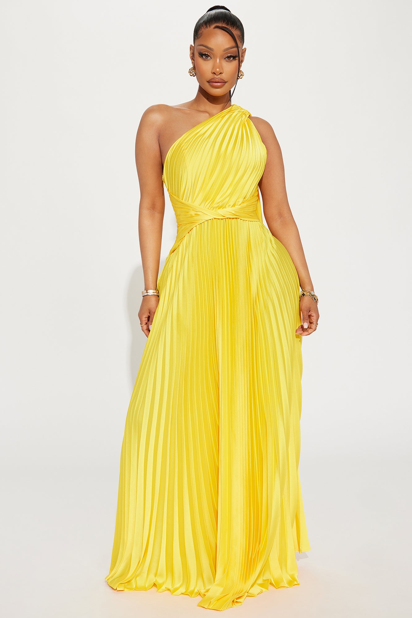 Athena Pleated Maxi Dress