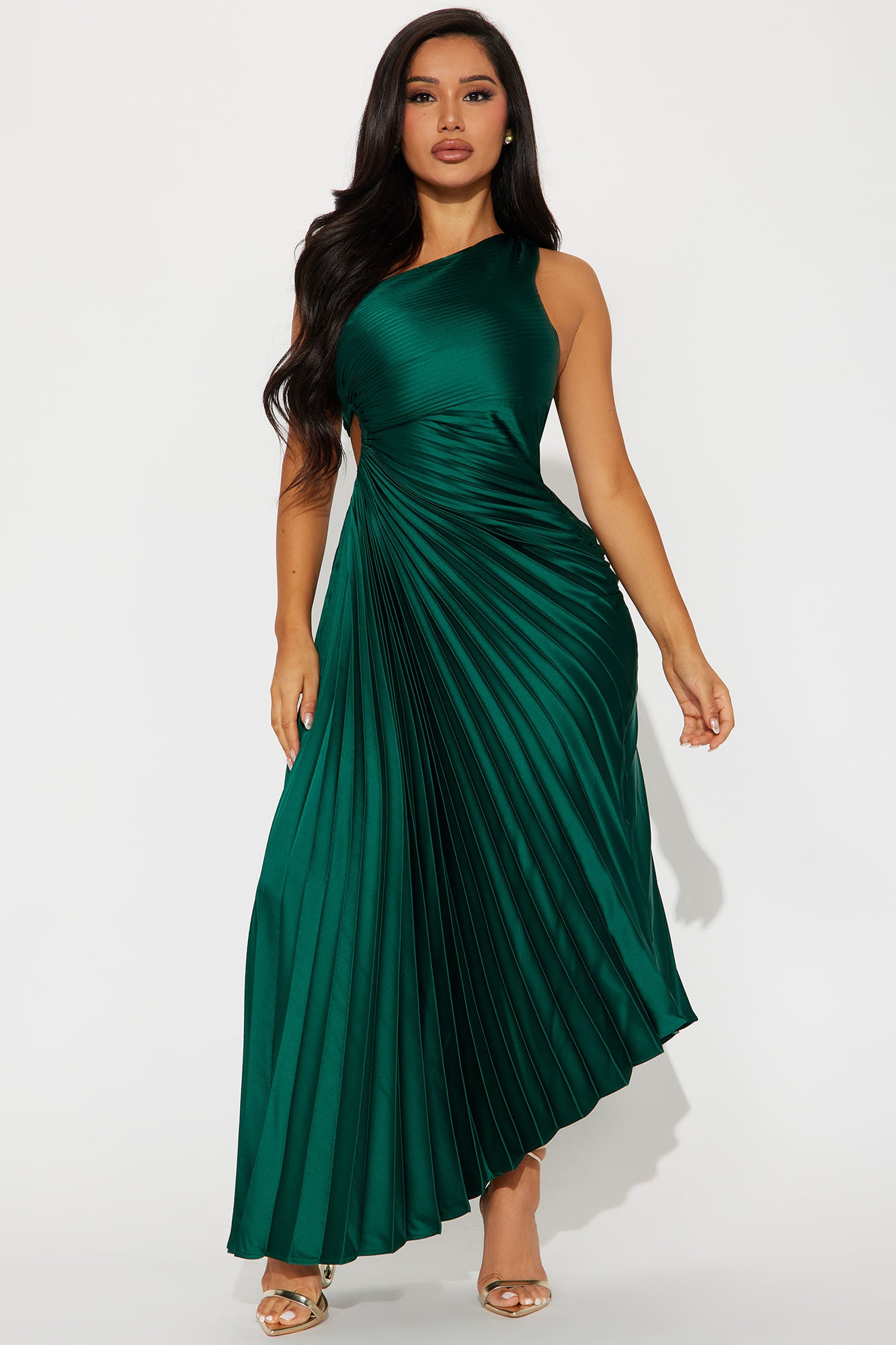 Belle Satin Maxi Dress