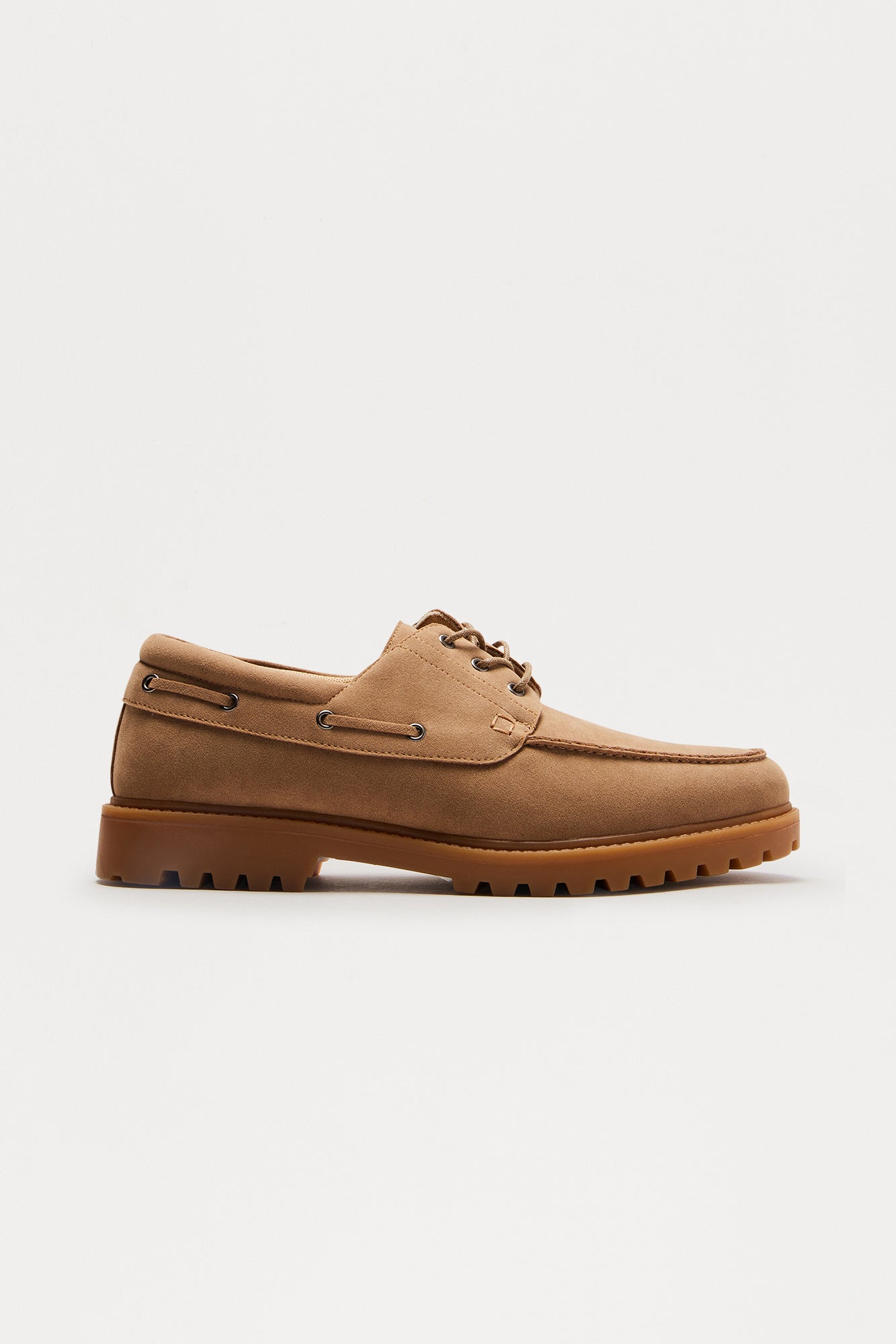 Chunky Sole Lace Up Boat Shoes