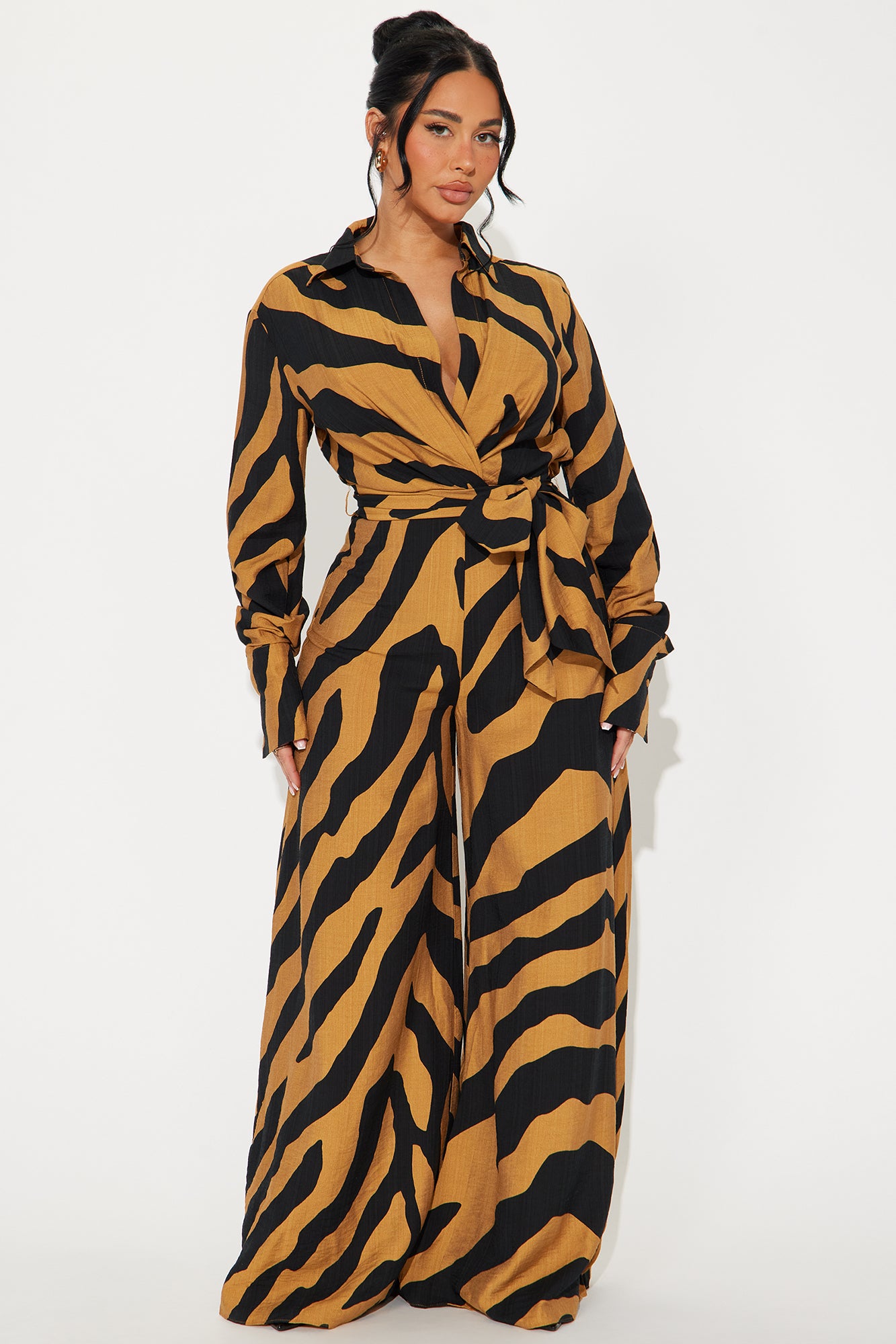 Don't Test Me Linen Jumpsuit