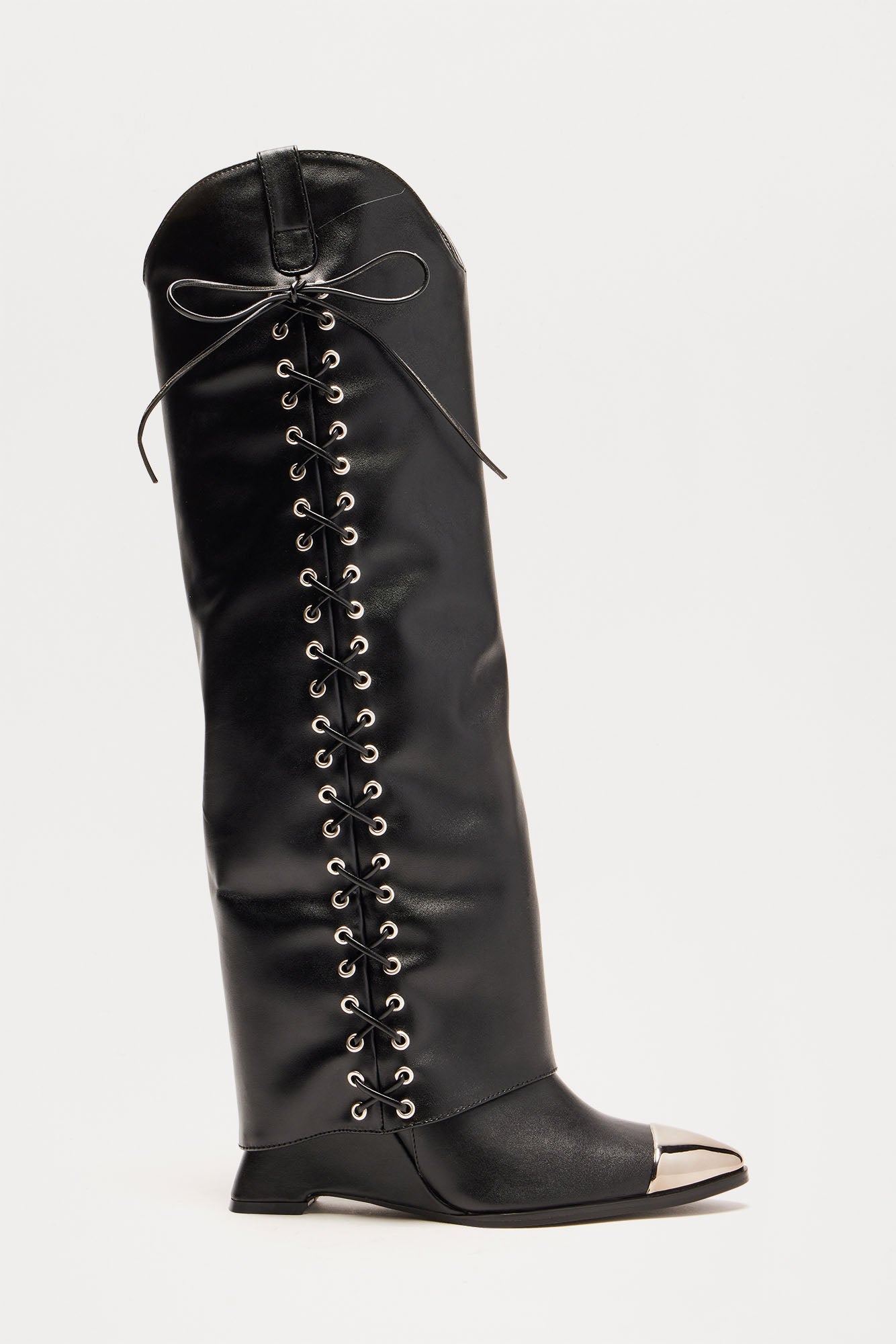 Emberly Overlay Knee High Boots