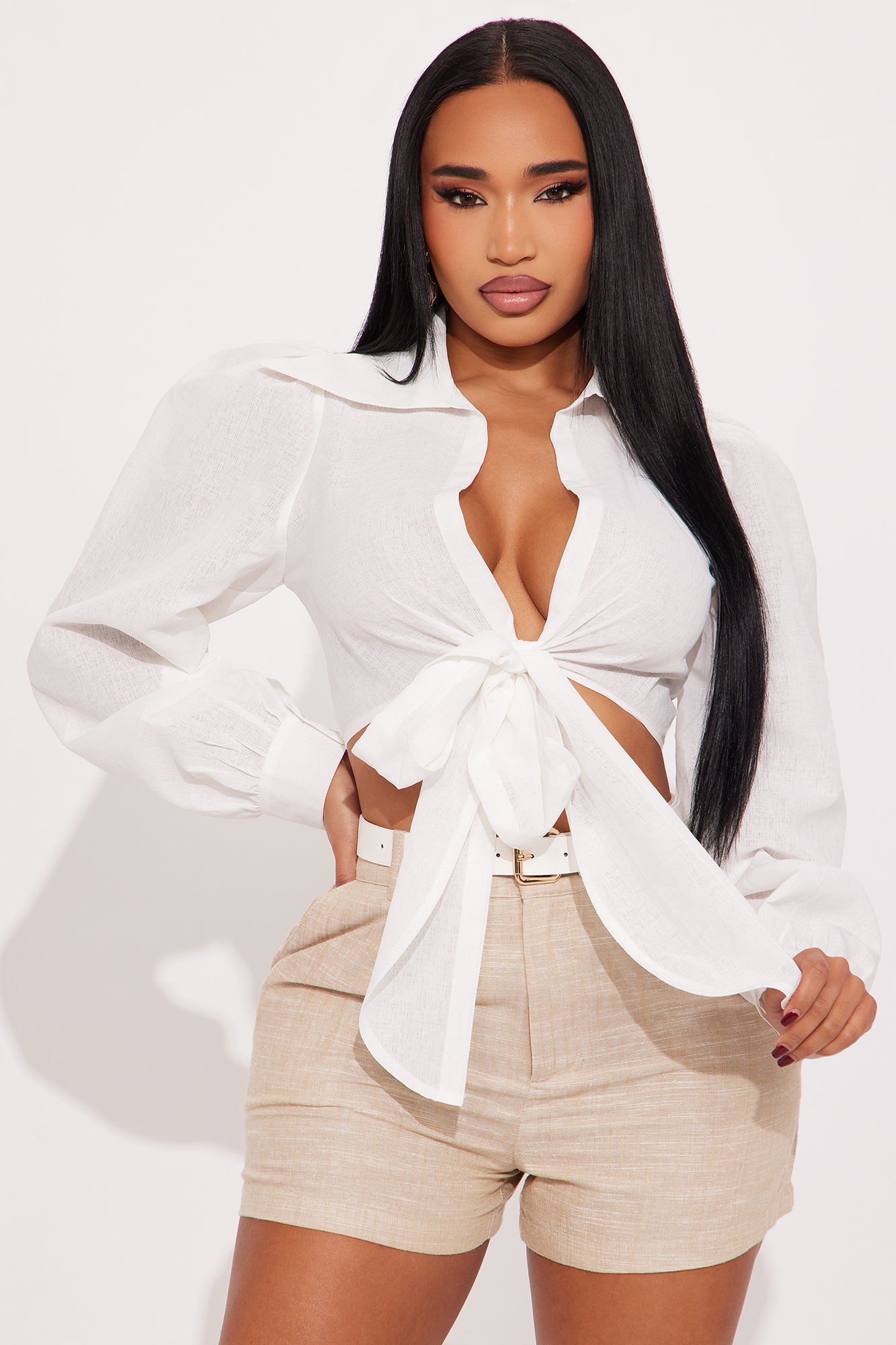 Breezy Confidence Linen Top