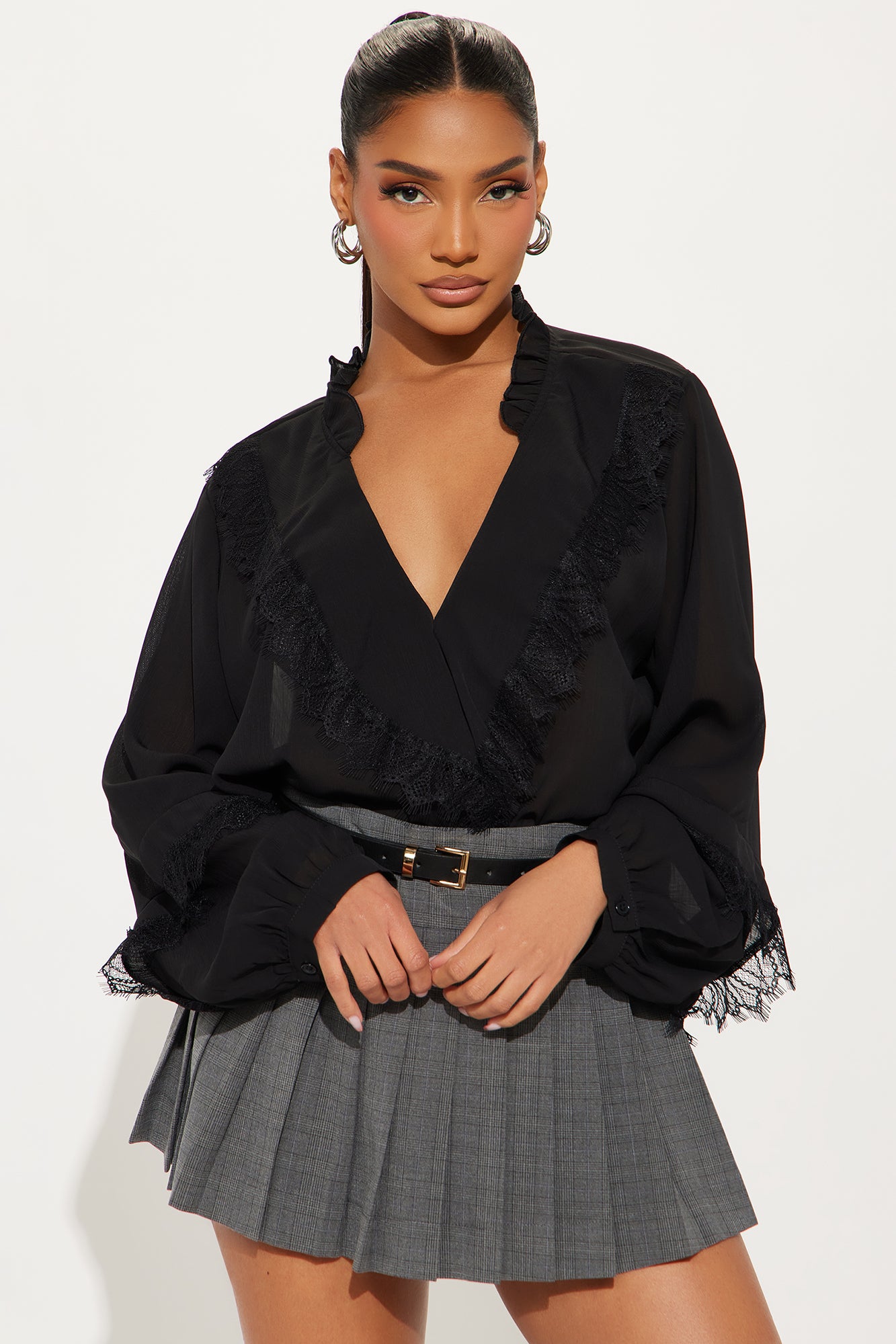 Leona Ruffle Top