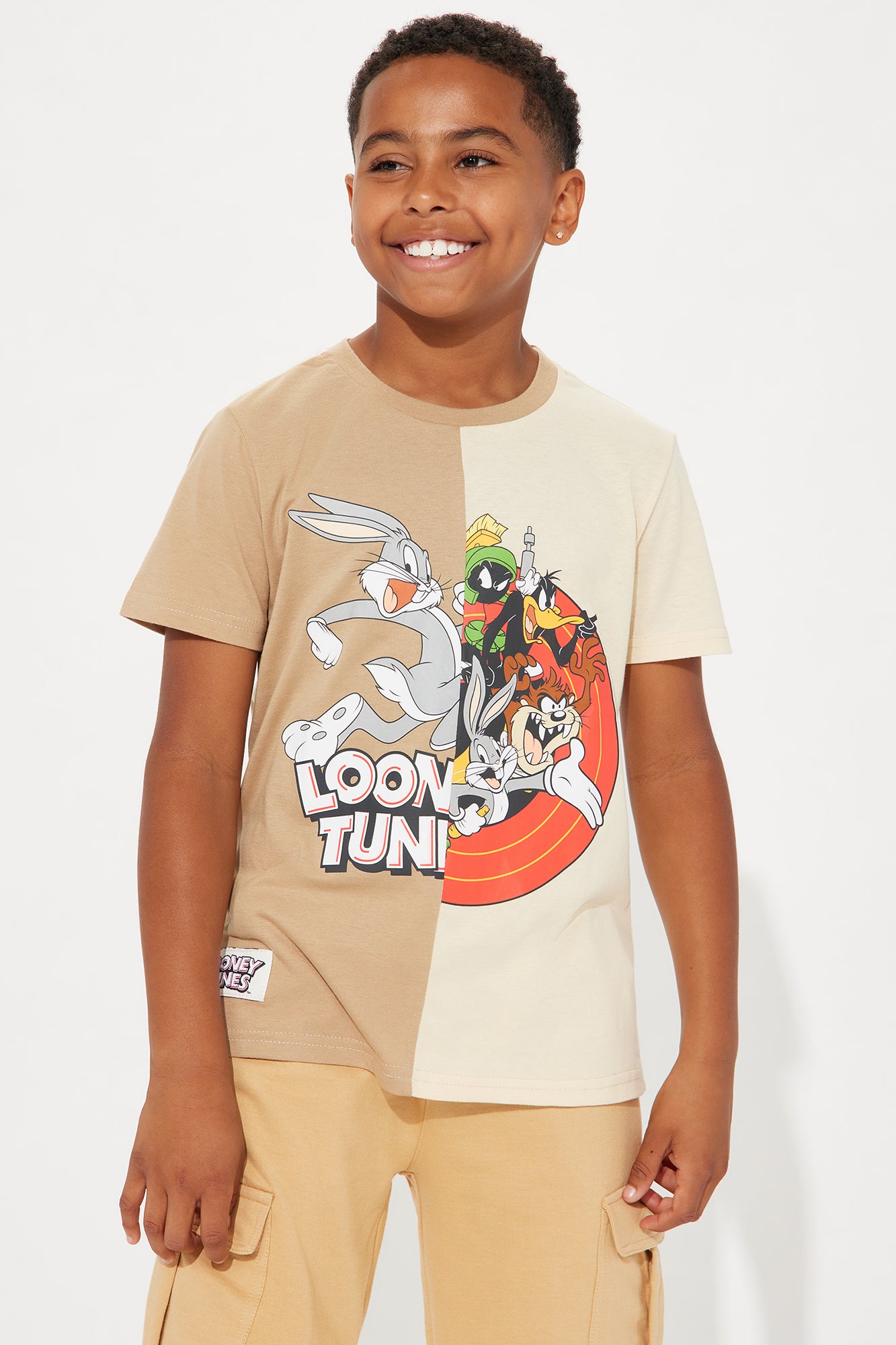Mini Looney Tunes Split Dye Embroidered Tee