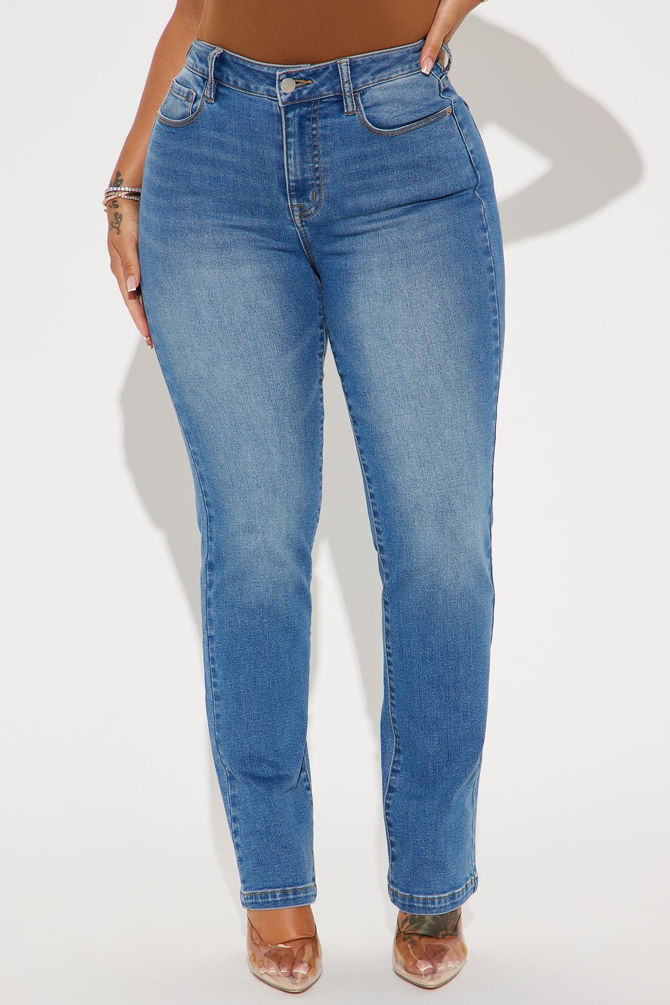 So Meant To Be Stretch Straight Leg Jeans