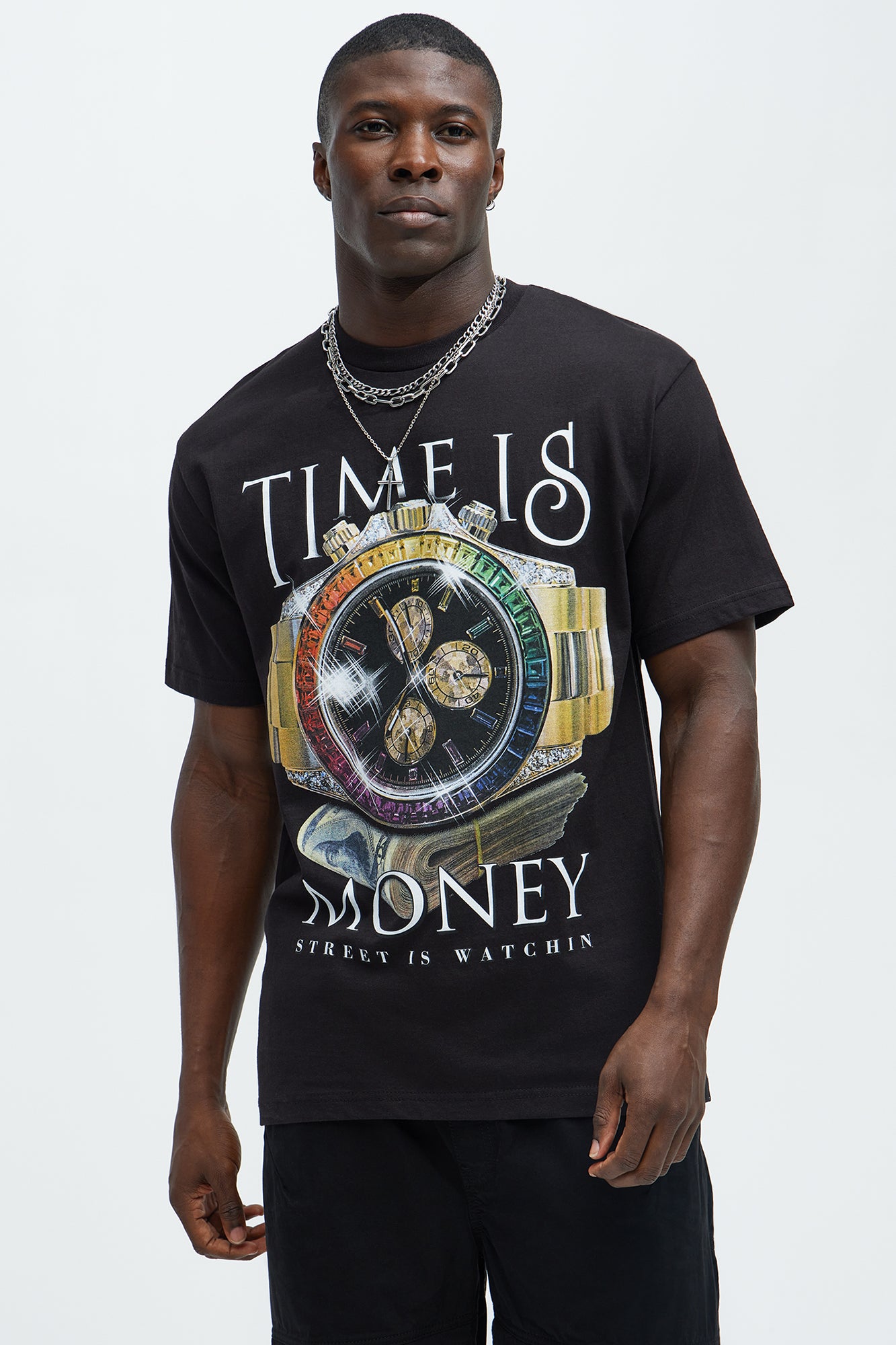 Time Is $$$ Short Sleeve Tee