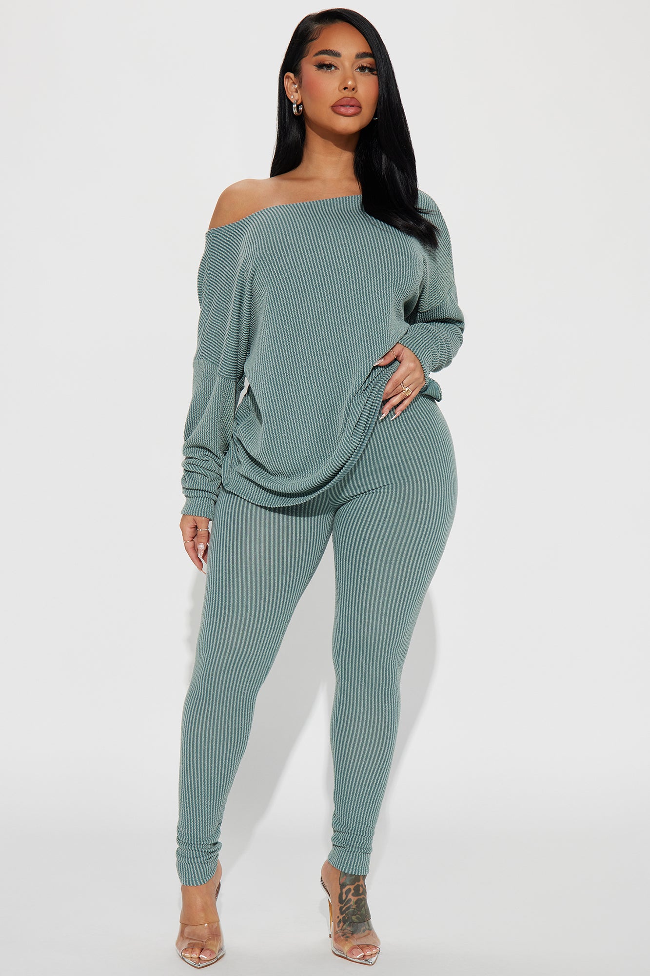 Don't Get Twisted Ribbed Legging Set