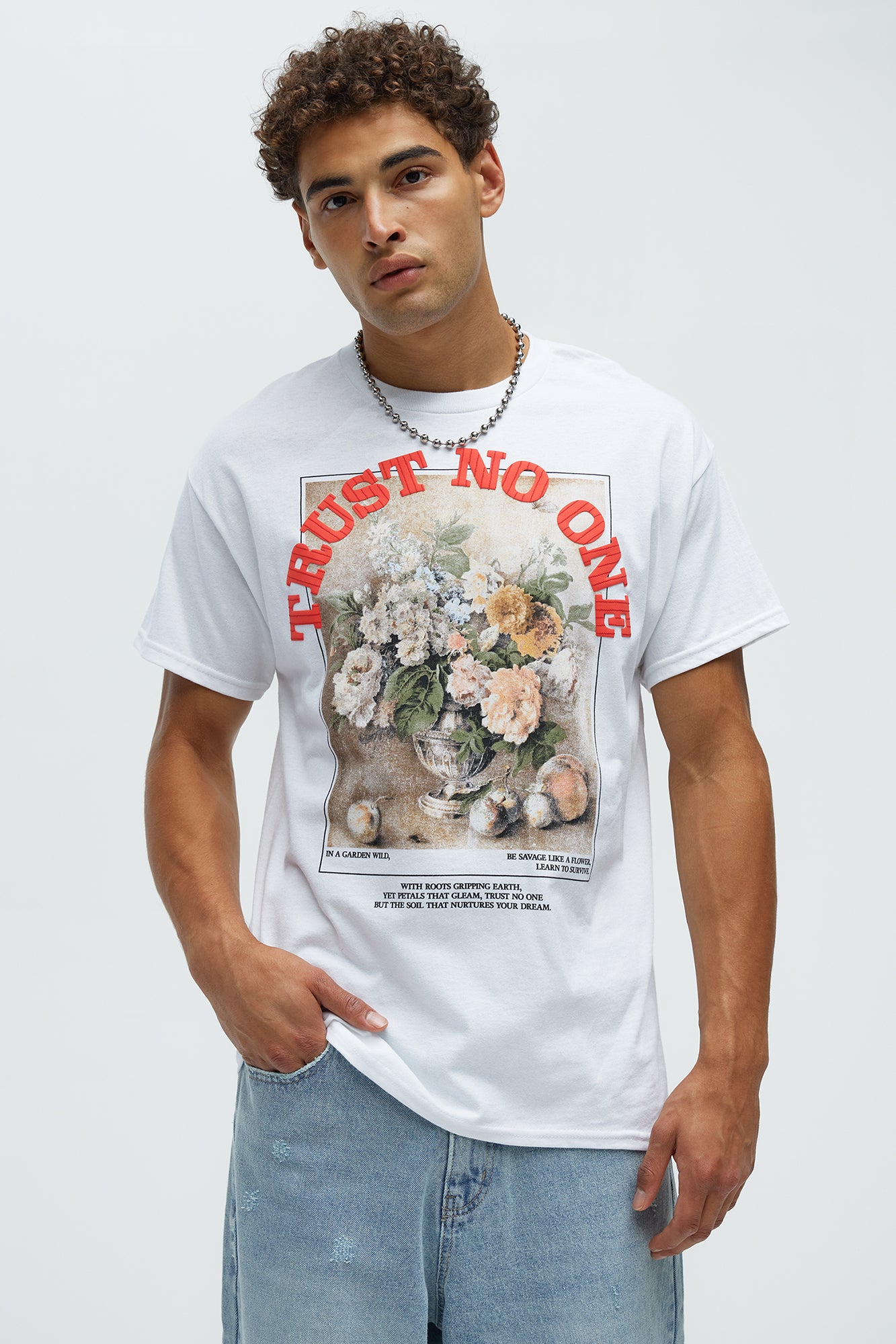 No More Flowers Short Sleeve Tee